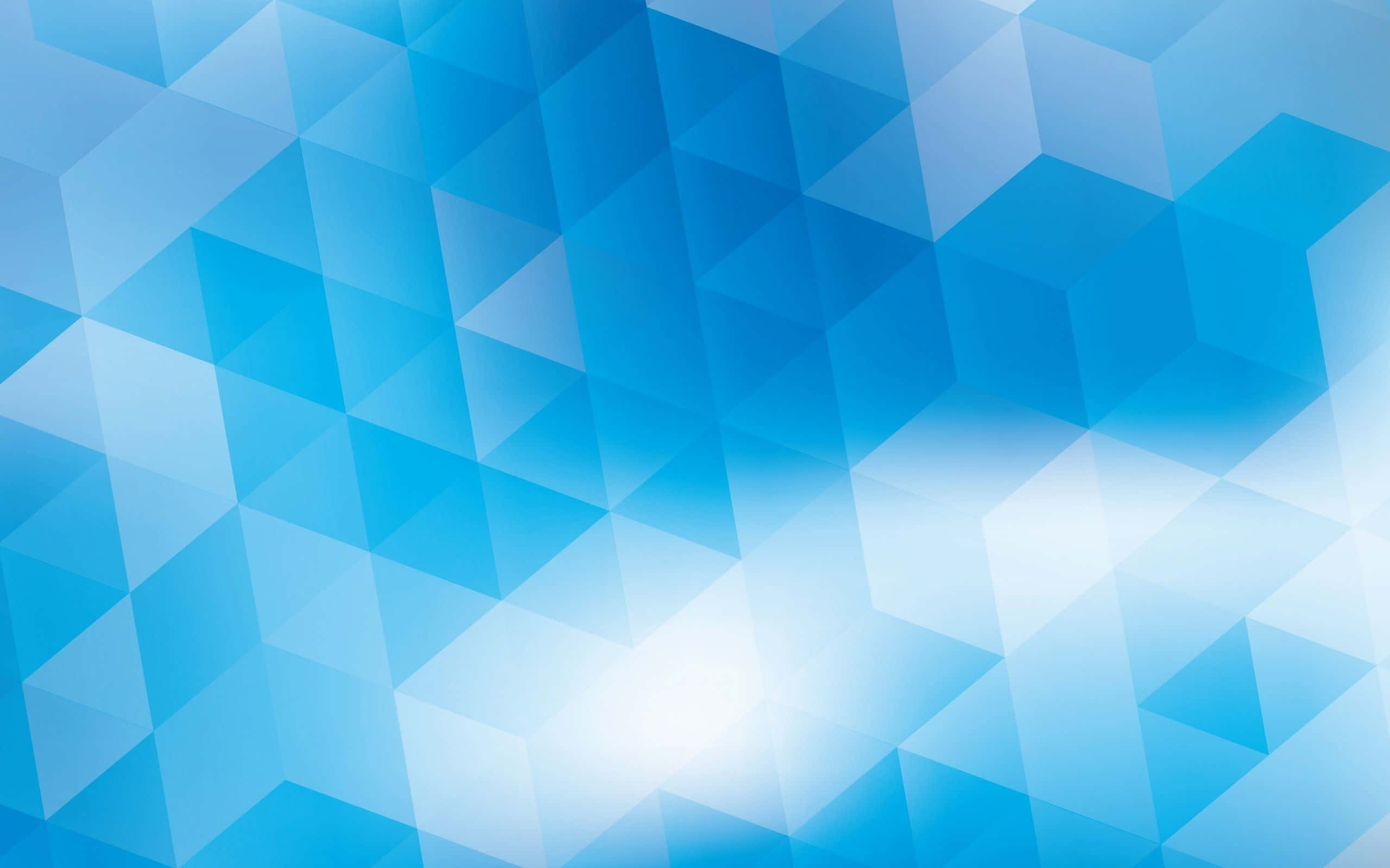 blue geometric, abstract blue background, triangles, 2K Desktop Wallpaper