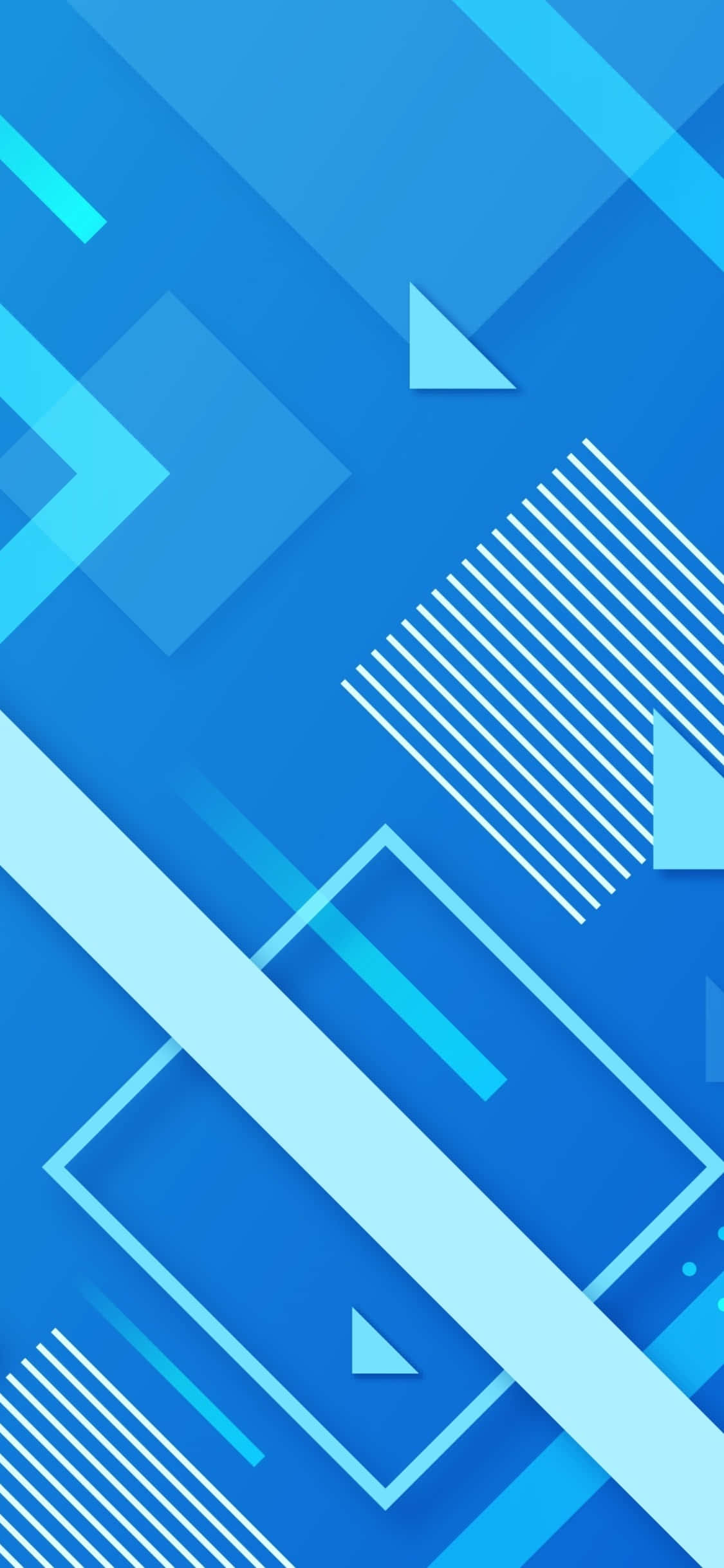 blue, purple, geometric shapes, Full HD Phone Wallpaper