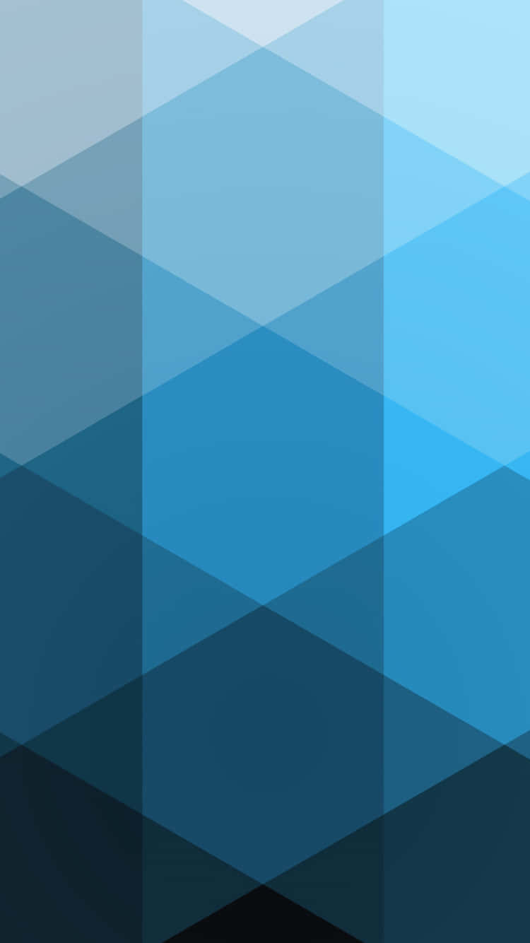 blue geometric, geometric triangles, gradient blues, HD Phone Wallpaper