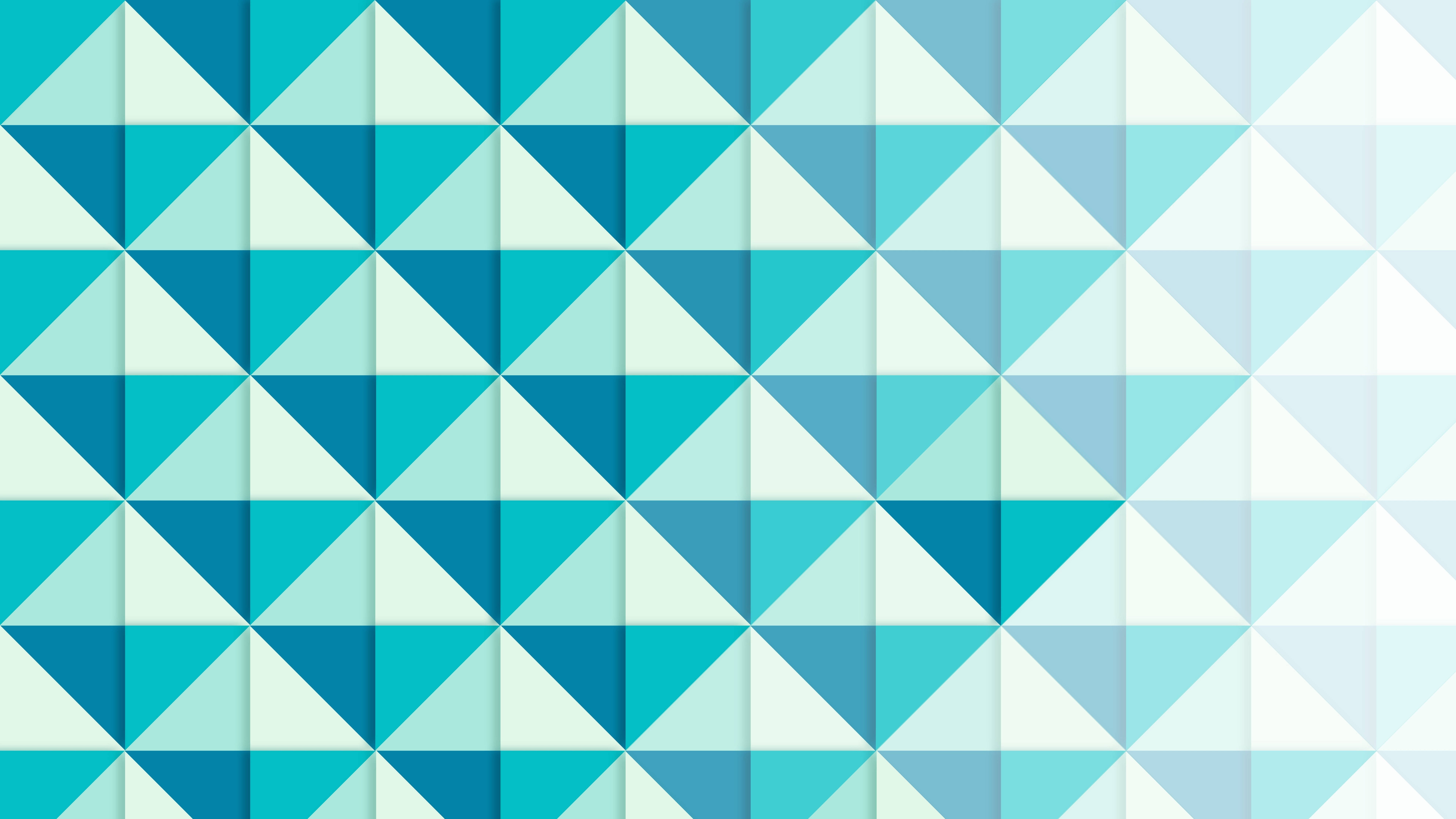 geometric blue backdrop, interlocking triangles, varying shades of blue, 8K Desktop Wallpaper