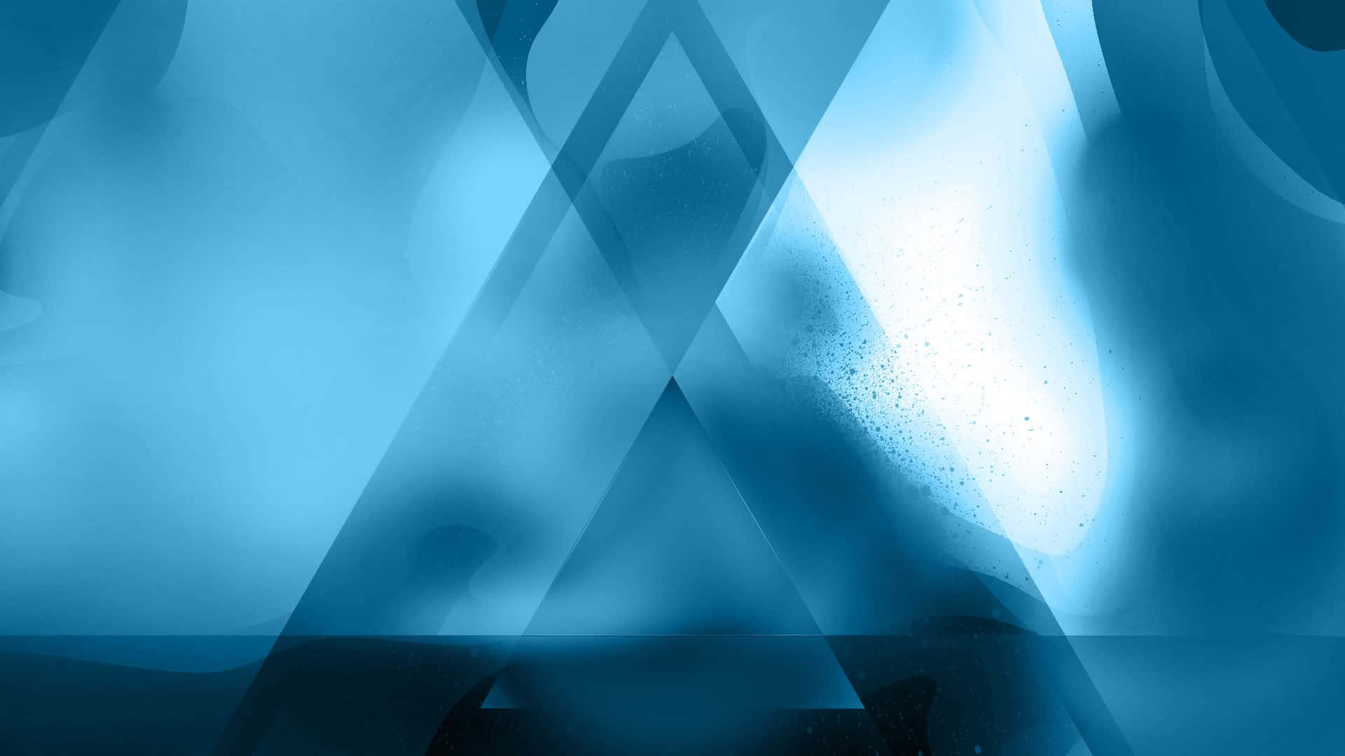 Blue Geometric, Bright Blue, geometric shapes, Full HD Desktop Wallpaper