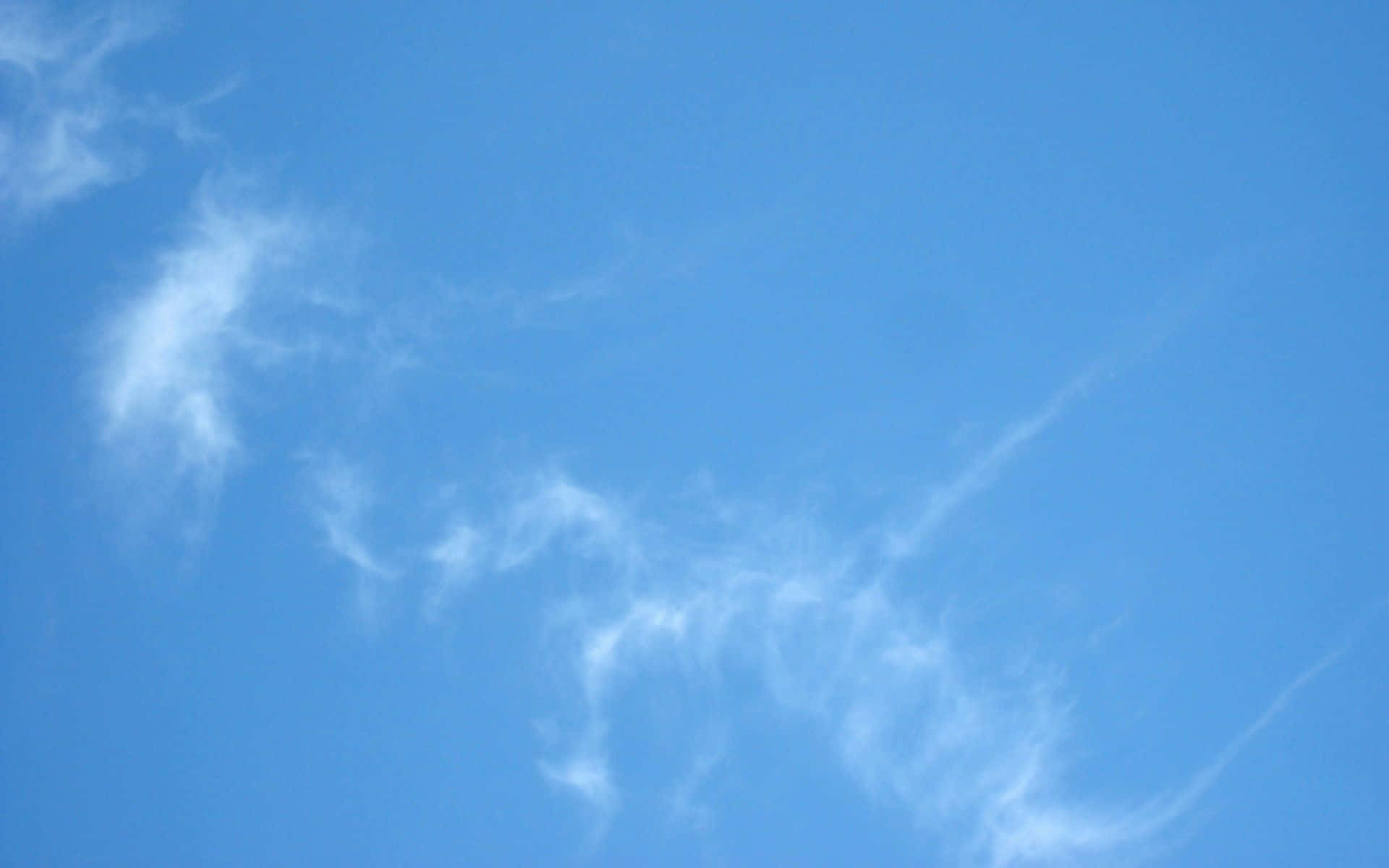 blue ribbon, vast clear blue sky, serene natural scene, Full HD Desktop Wallpaper
