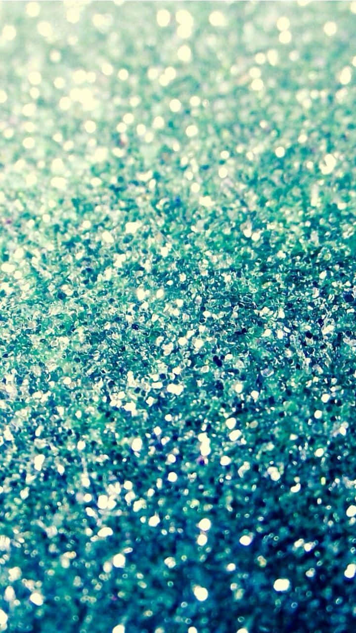 Blue Girly, sparkly gradient, teal glitter, HD Phone Wallpaper