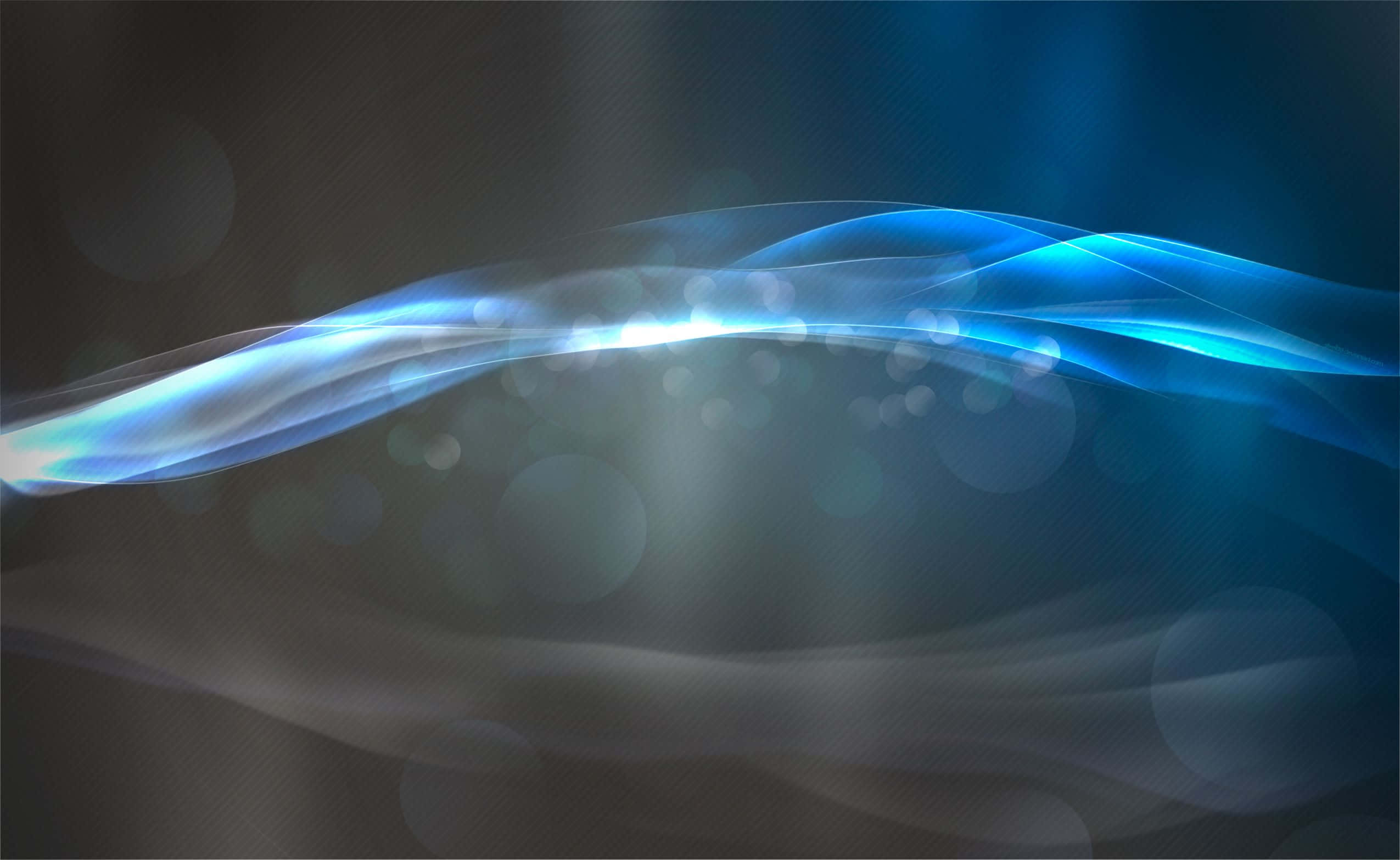 blue-gray sky, luminous blue wave, dark background, Full HD Desktop Wallpaper
