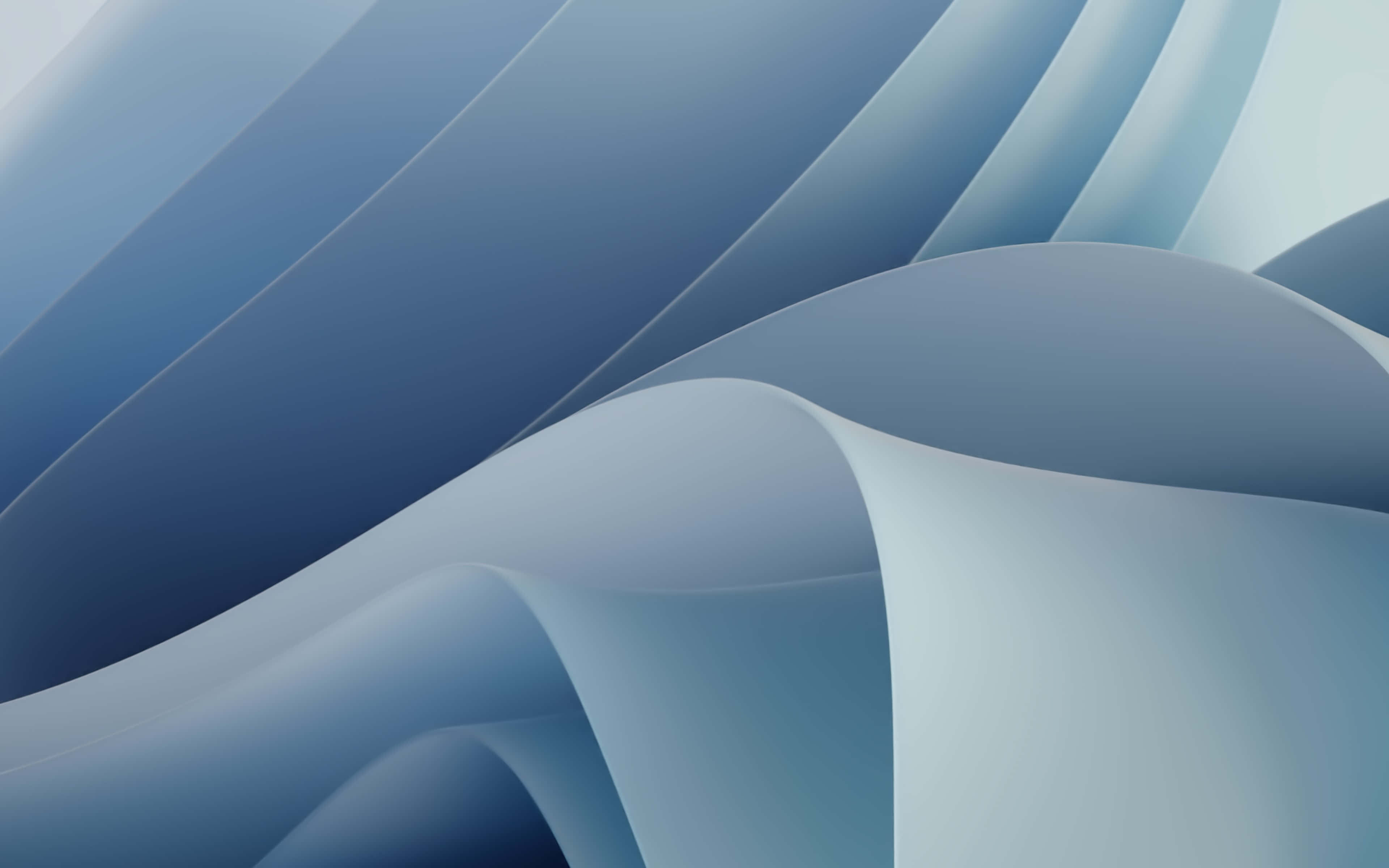 blue, white, abstract waves, 4K Desktop Wallpaper