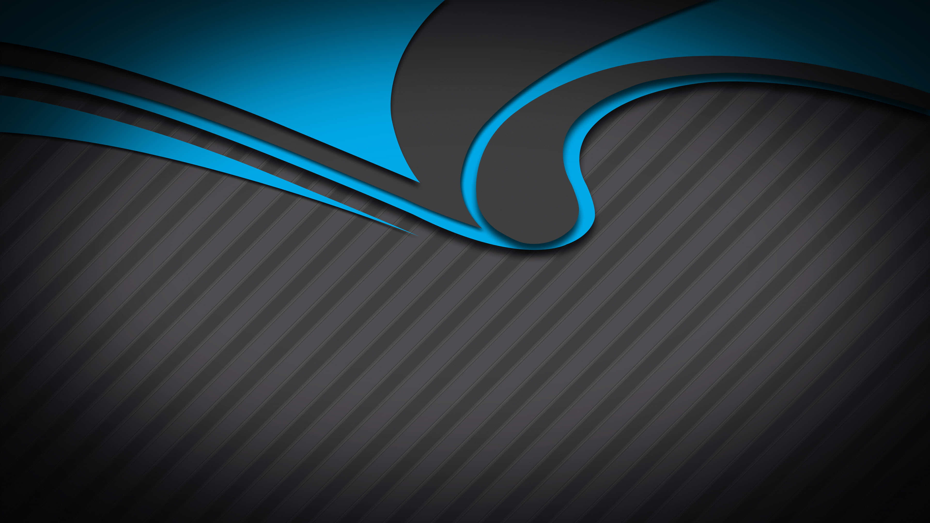 blue, gray, ombre pattern, 4K Desktop Wallpaper