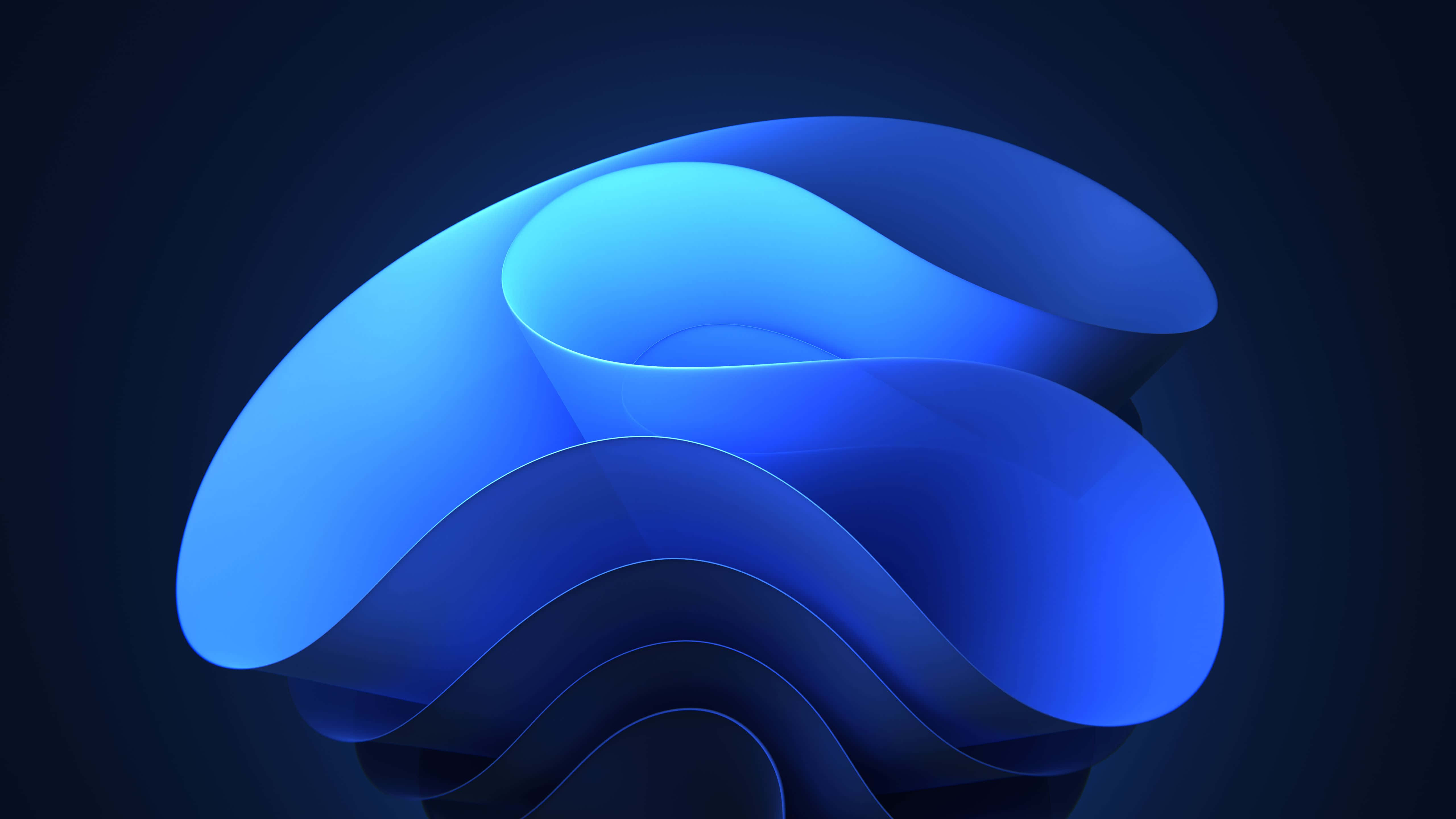 blue gray, 5120 x 2880, glowing blue, 5K Desktop Wallpaper
