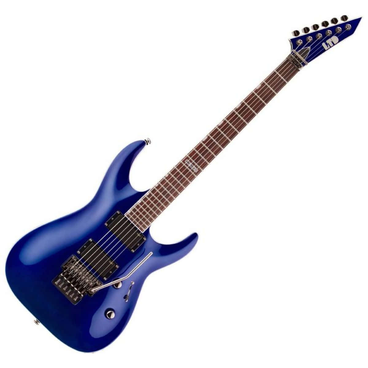 electric blue, royal blue, dark fretboard, SD Desktop Wallpaper