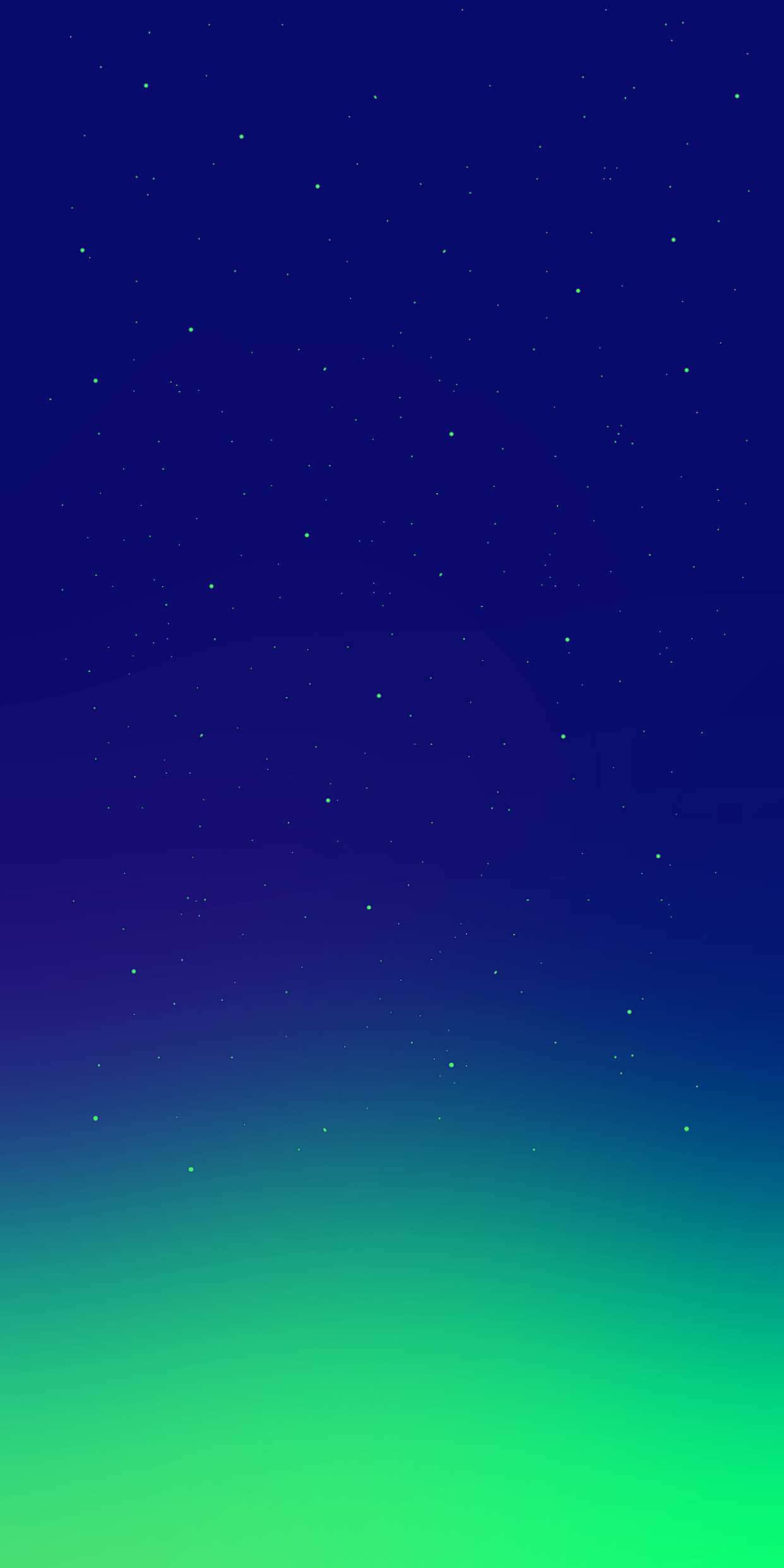 iPhone XS Max, blue to green gradient, night sky, Full HD Phone Wallpaper
