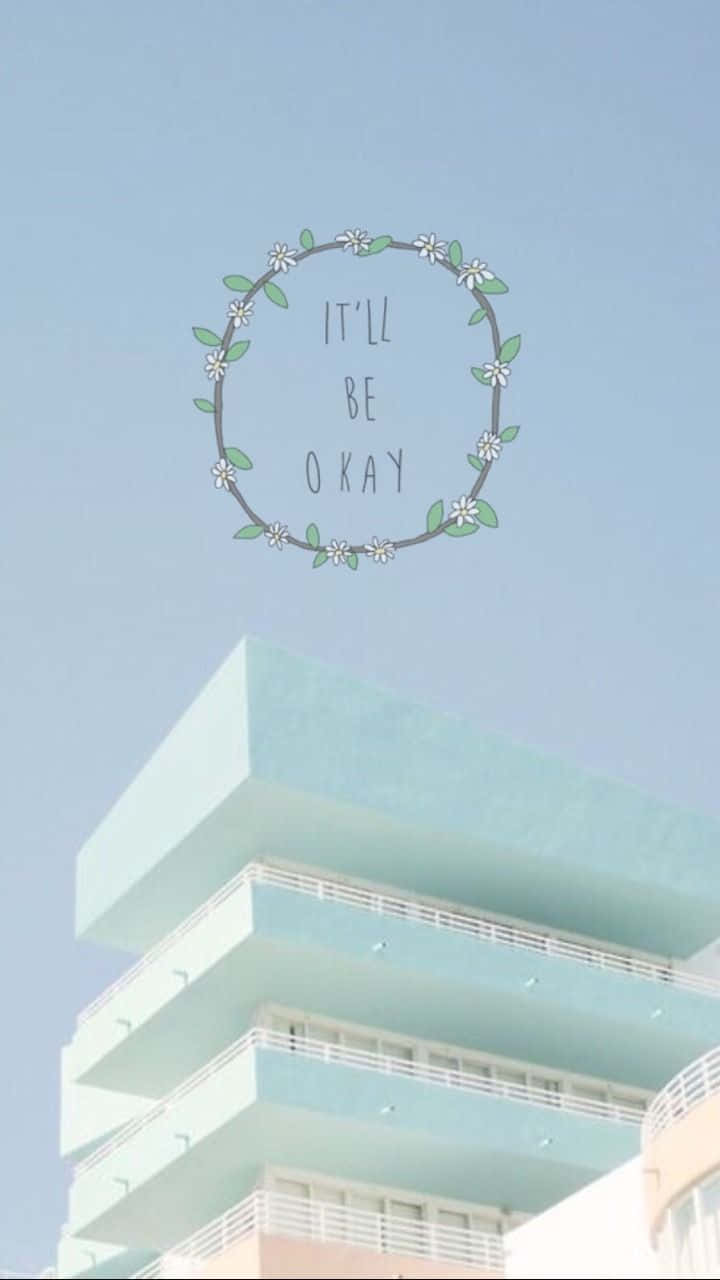 pastel blue building, balconies, clear sky, HD Phone Wallpaper
