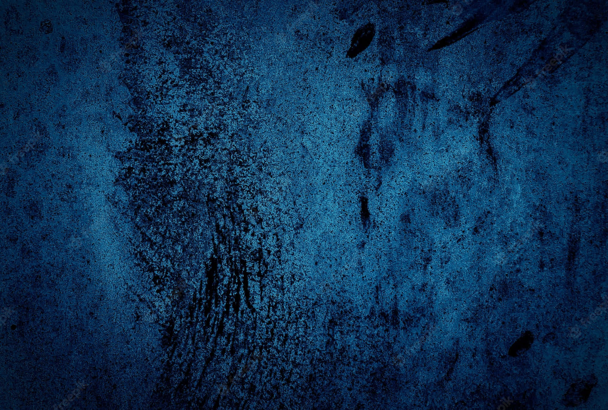 blue grunge, textured blue wall, dark streaks, Full HD Desktop Wallpaper