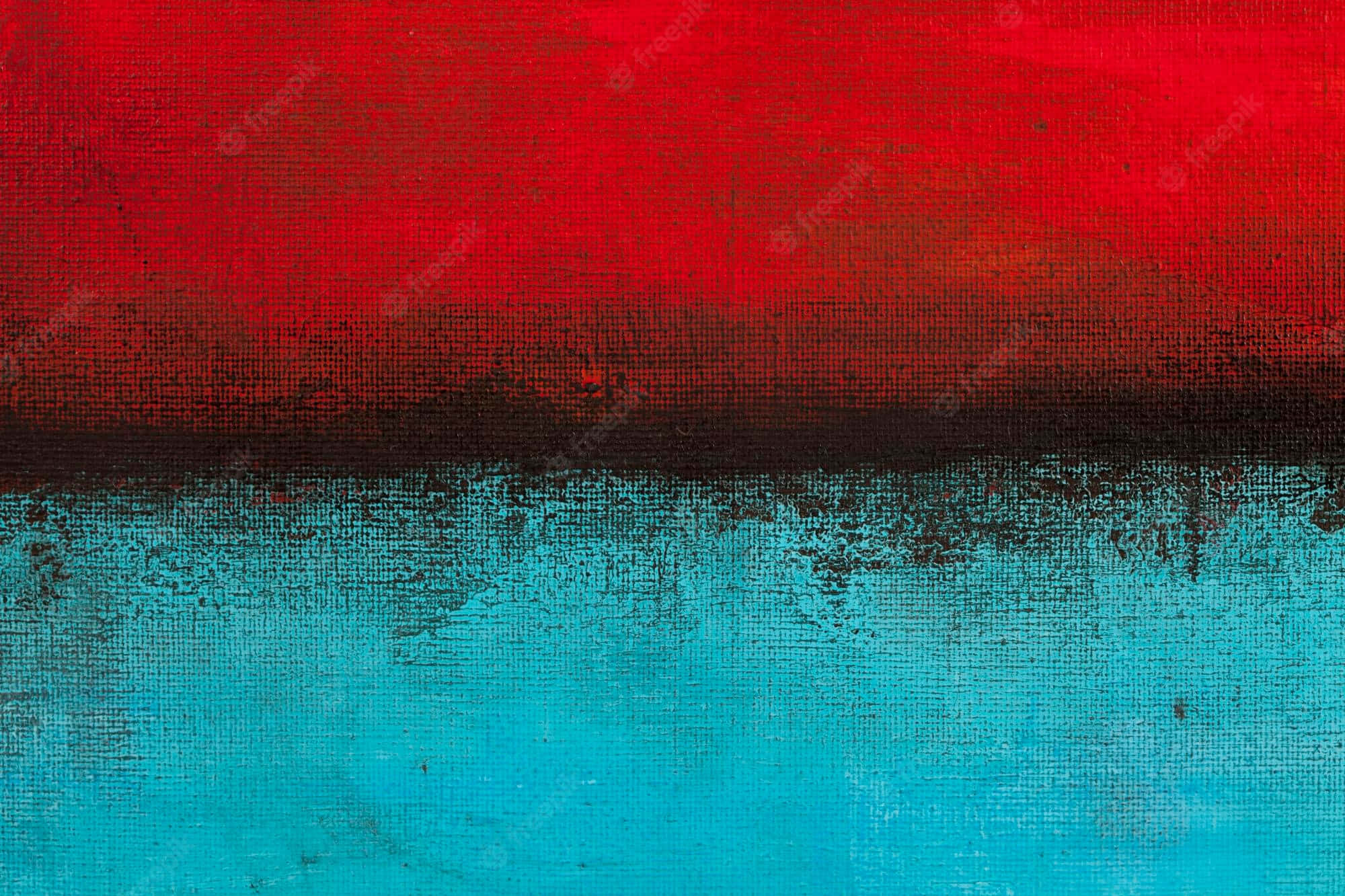 Blue Grunge, vibrant abstract painting, bold red, Full HD Desktop Wallpaper
