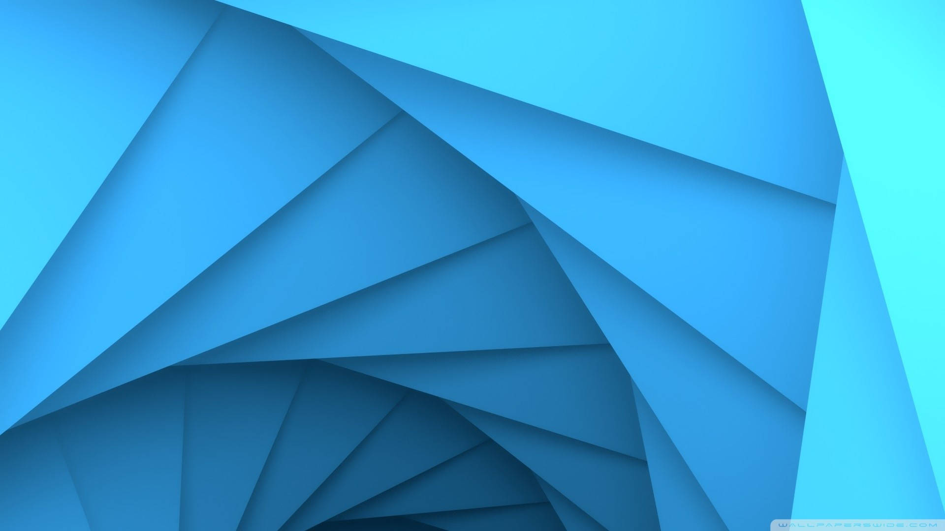 abstract spiral shell, blue, geometric shapes, Full HD Desktop Wallpaper