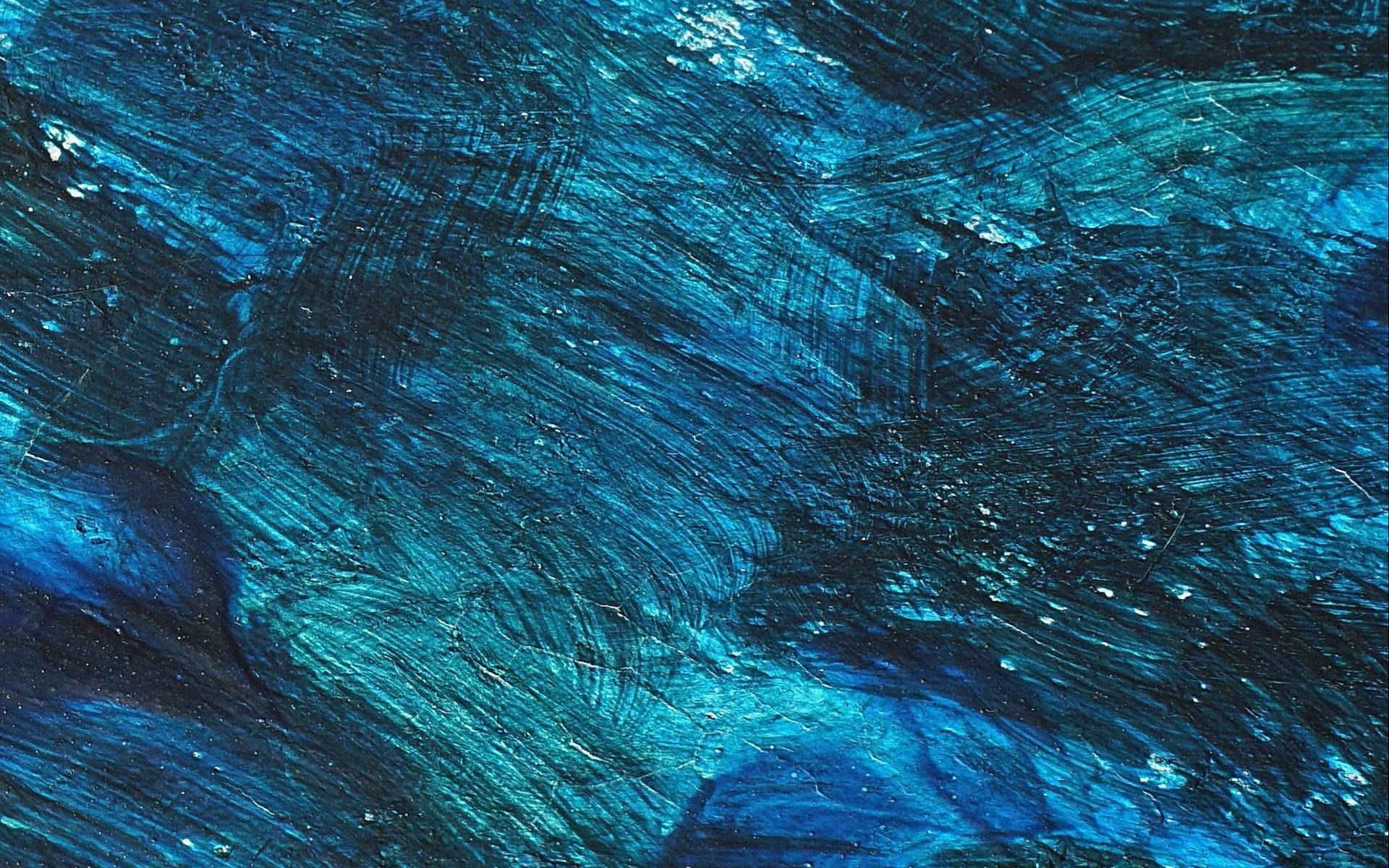 Majestic Blue Painting, layered blues, blacks, Full HD Desktop Wallpaper