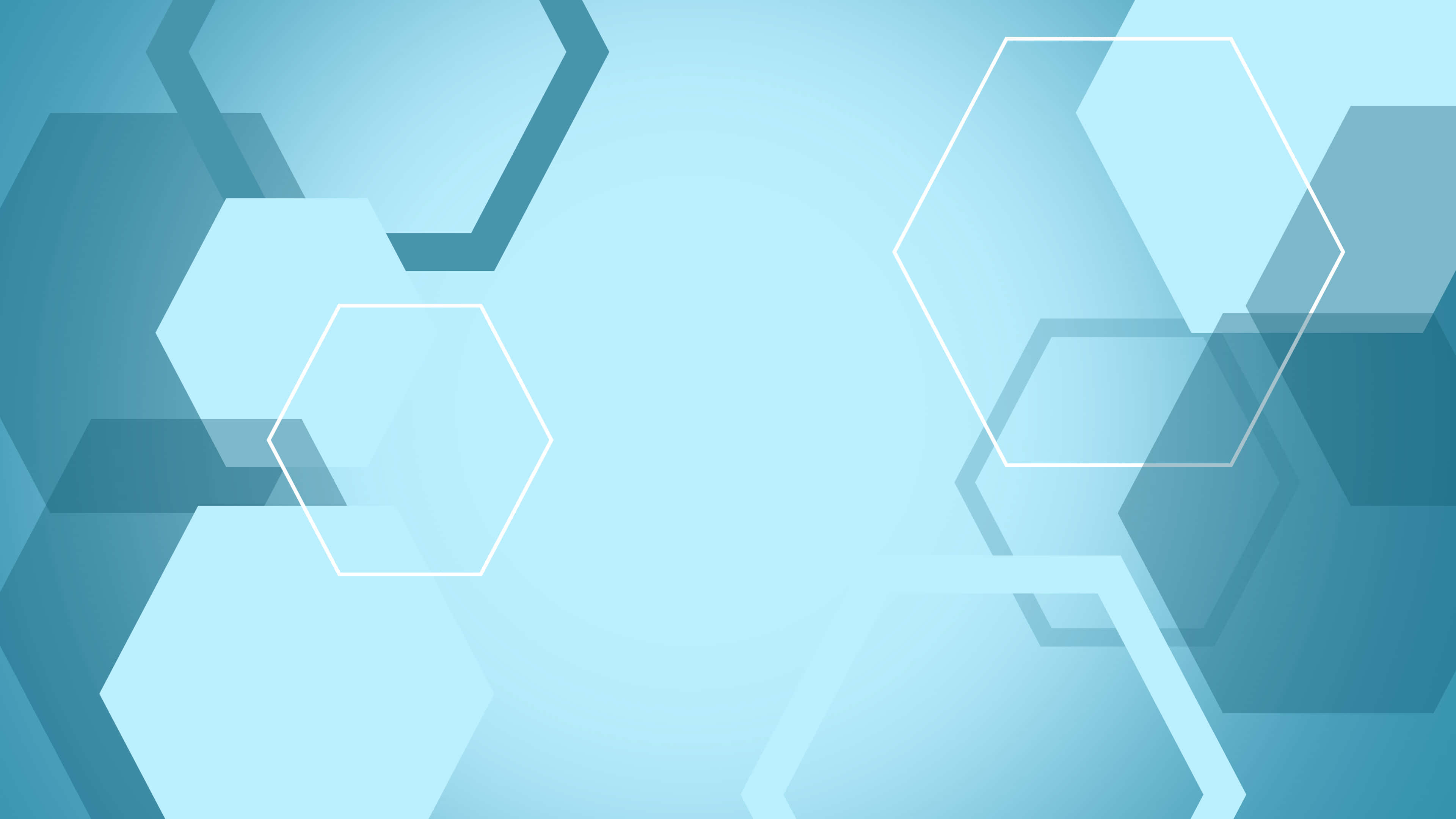 blue background, 3840 x 2160, abstract geometric hexagons, 4K Desktop Wallpaper