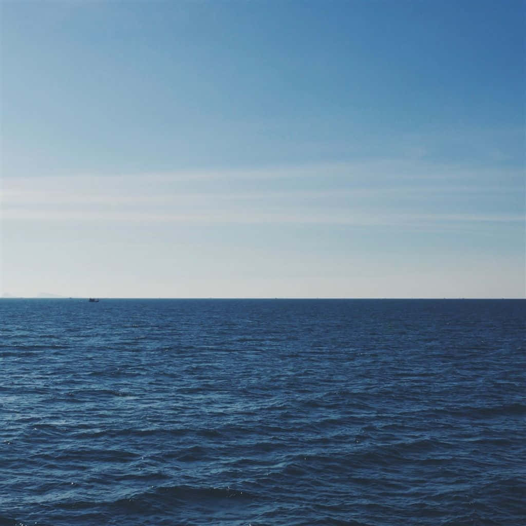 Blue Horizon, ocean, clear blue sky, SD Desktop Wallpaper