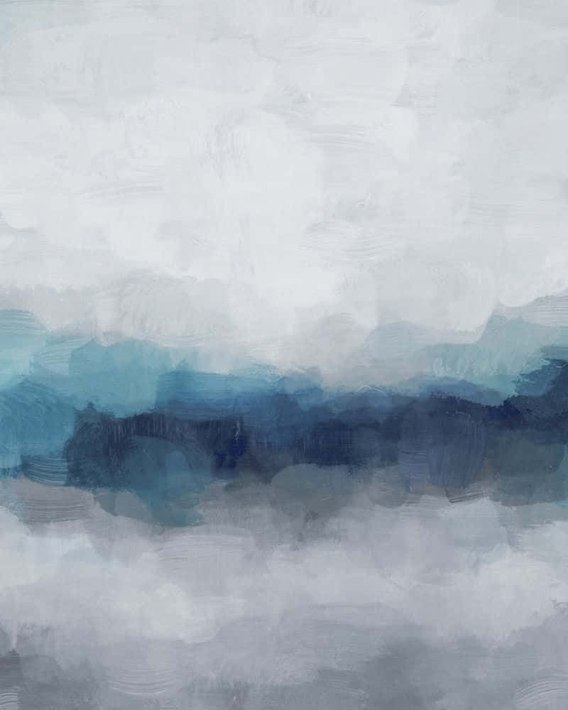 Blue Horizon, layered blues, grays, SD Phone Wallpaper