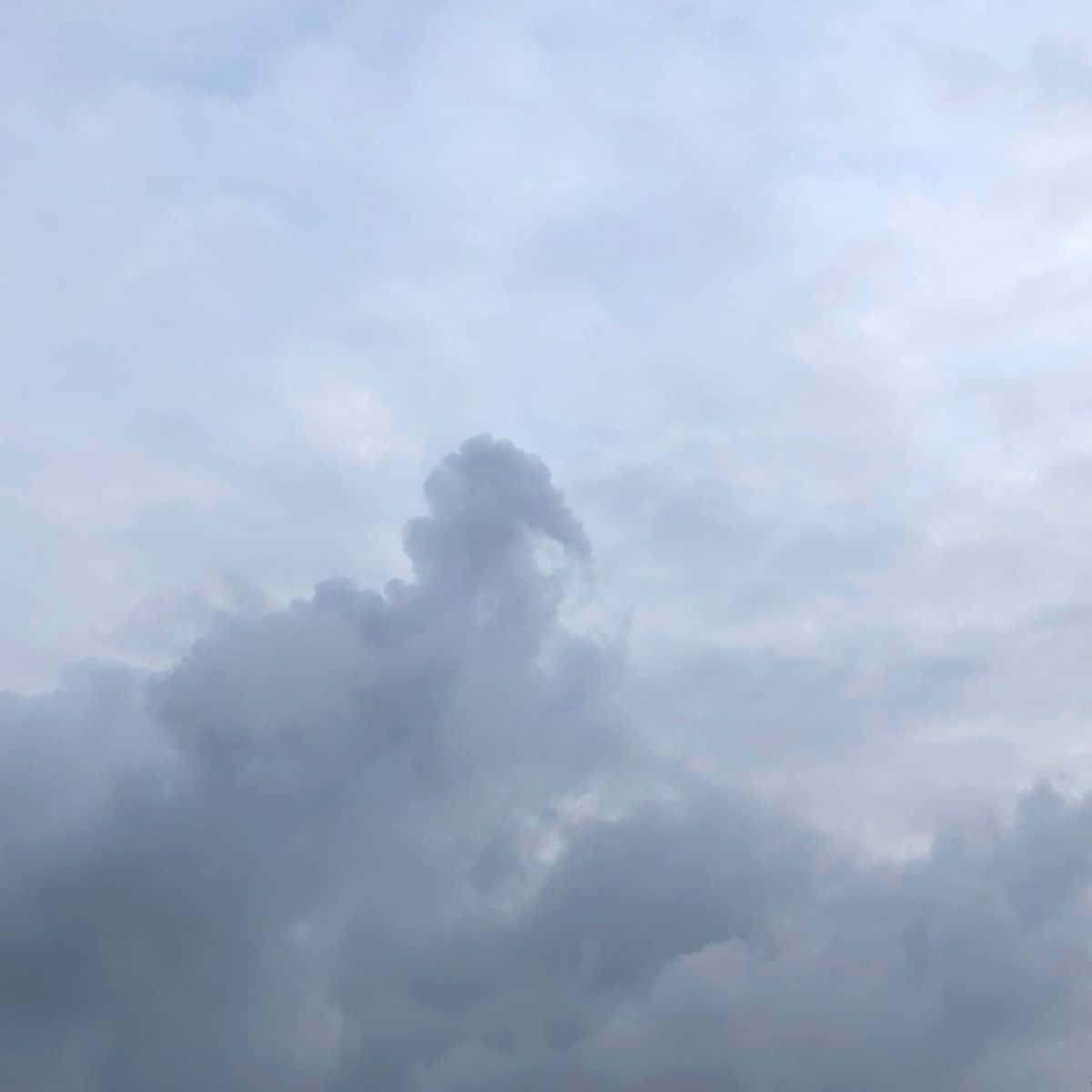 Blue Horizon, pale blue expanse, soft gray clouds, SD Desktop Wallpaper