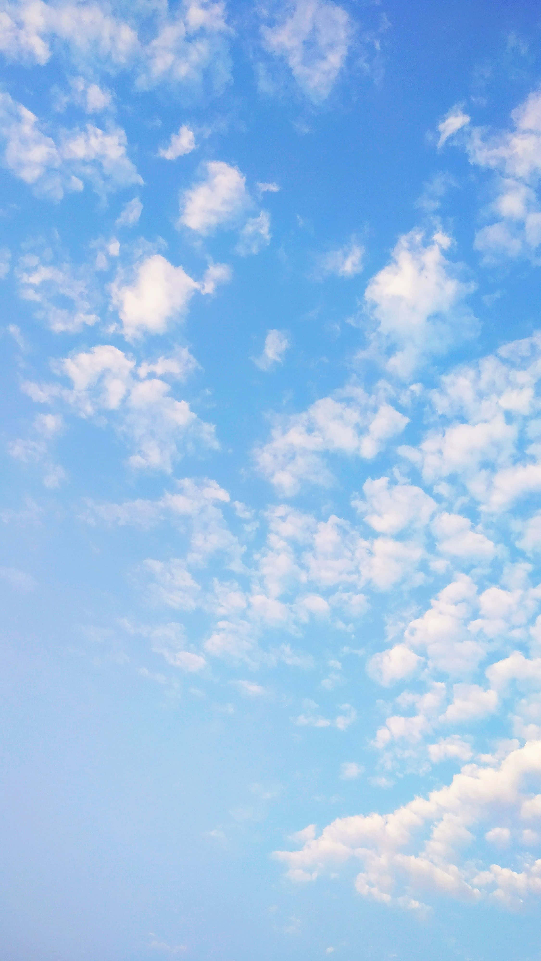 Blue Horizon, skyscape, clear blue sky, 4K Phone Wallpaper