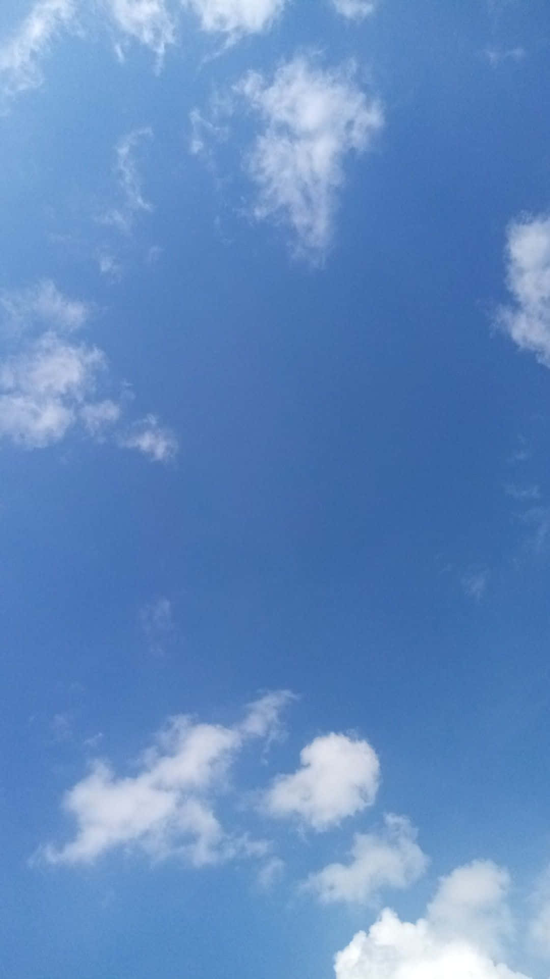 Blue Horizon, vast clear blue sky, wispy white clouds, Full HD Phone Wallpaper