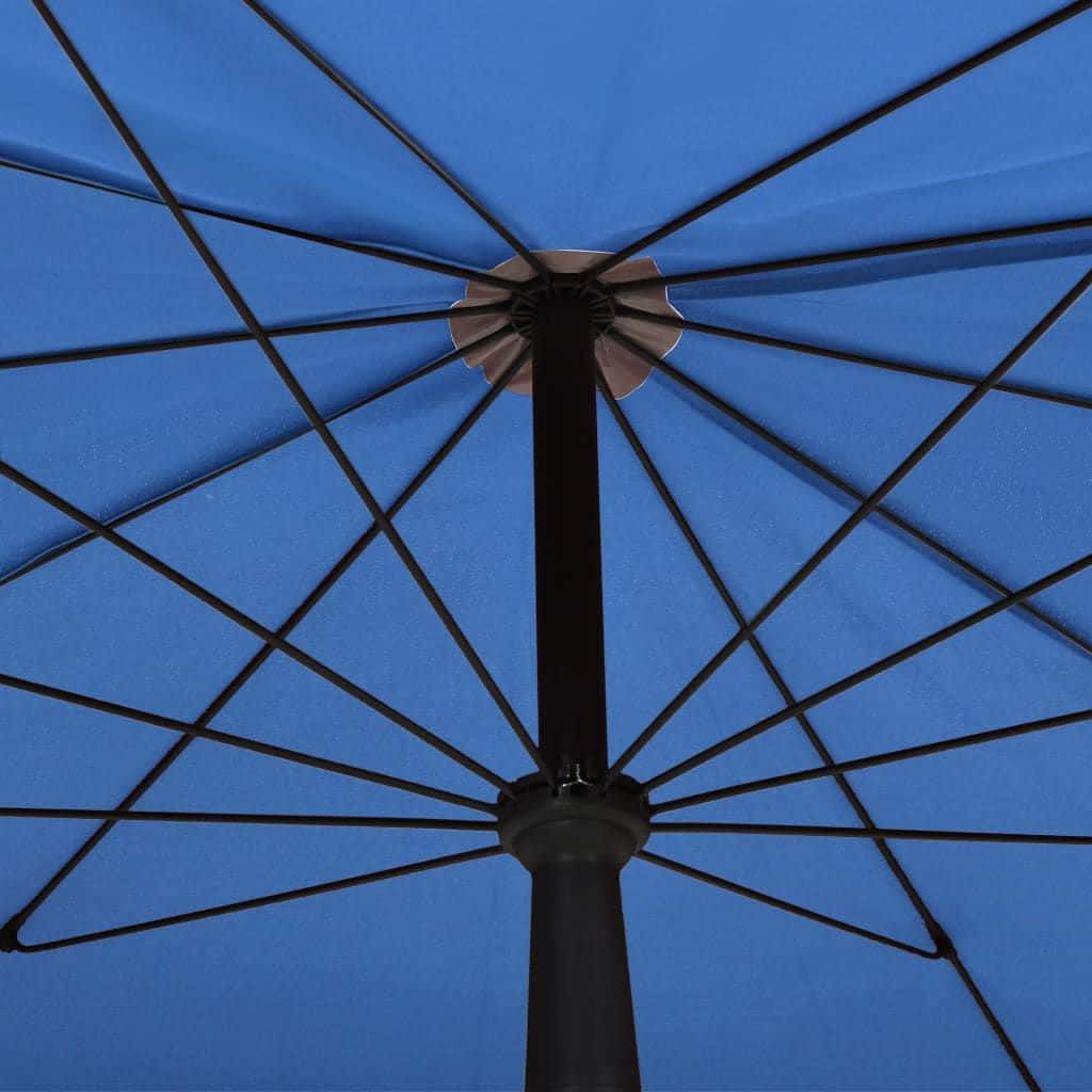 azure blue, vibrant blue, patio umbrella, SD Desktop Wallpaper