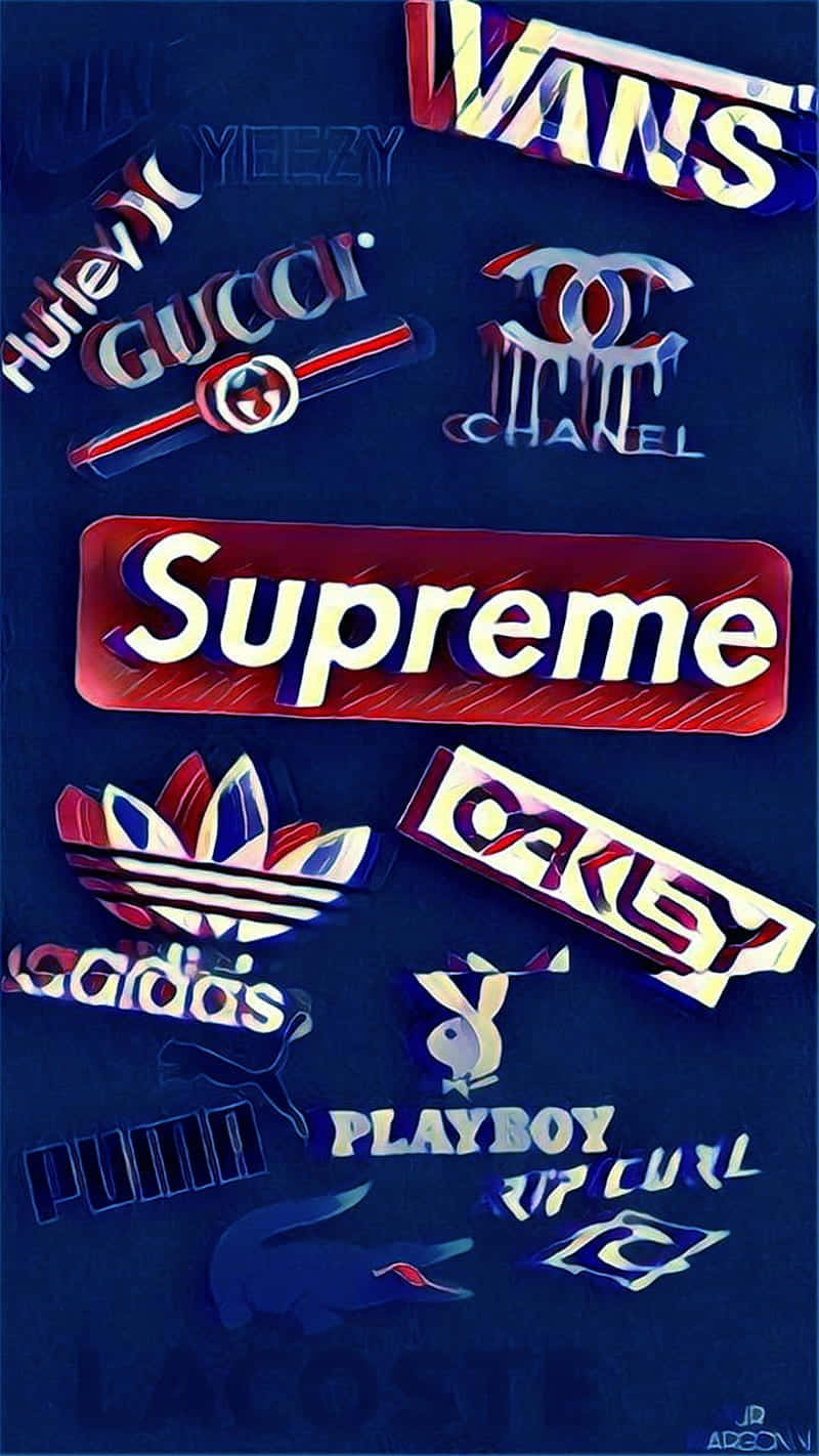 blue hypebeast, deep blue background, glowing neon effects, HD Phone Wallpaper