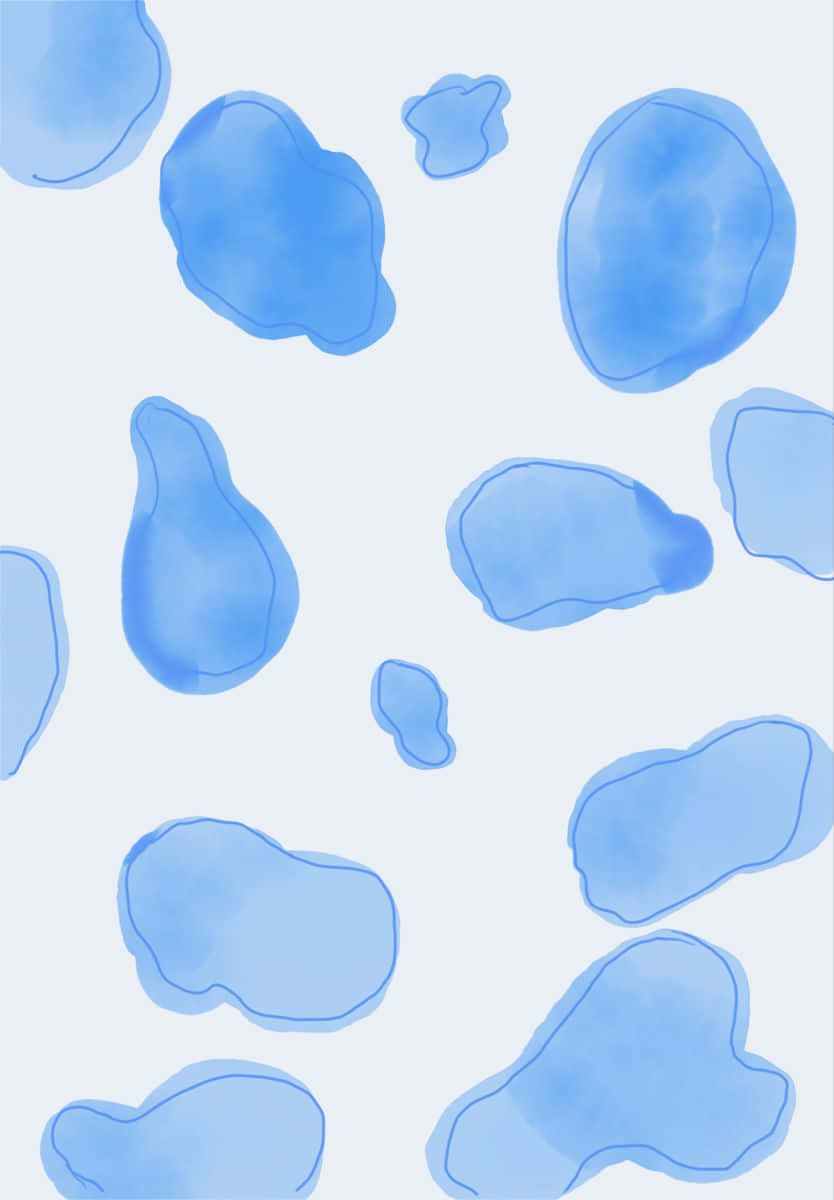 Blue Watercolor, iPad, soft blue, SD Phone Wallpaper