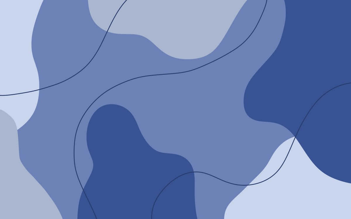 blue iPad, abstract blue shapes, minimalist background, SD Desktop Wallpaper