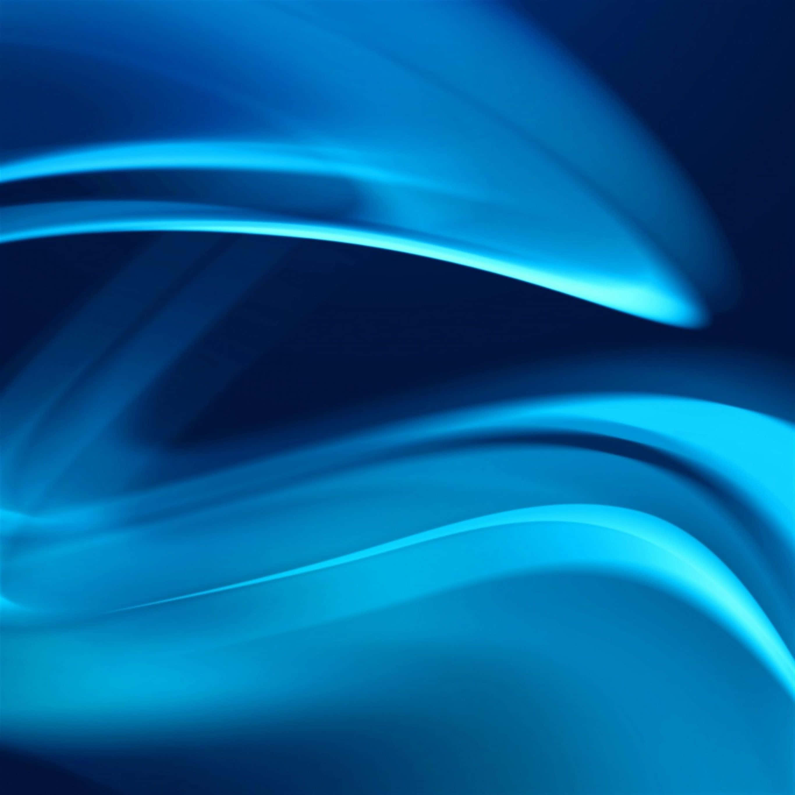 Blue iPad, electric blue, abstract waves, 2K Desktop Wallpaper