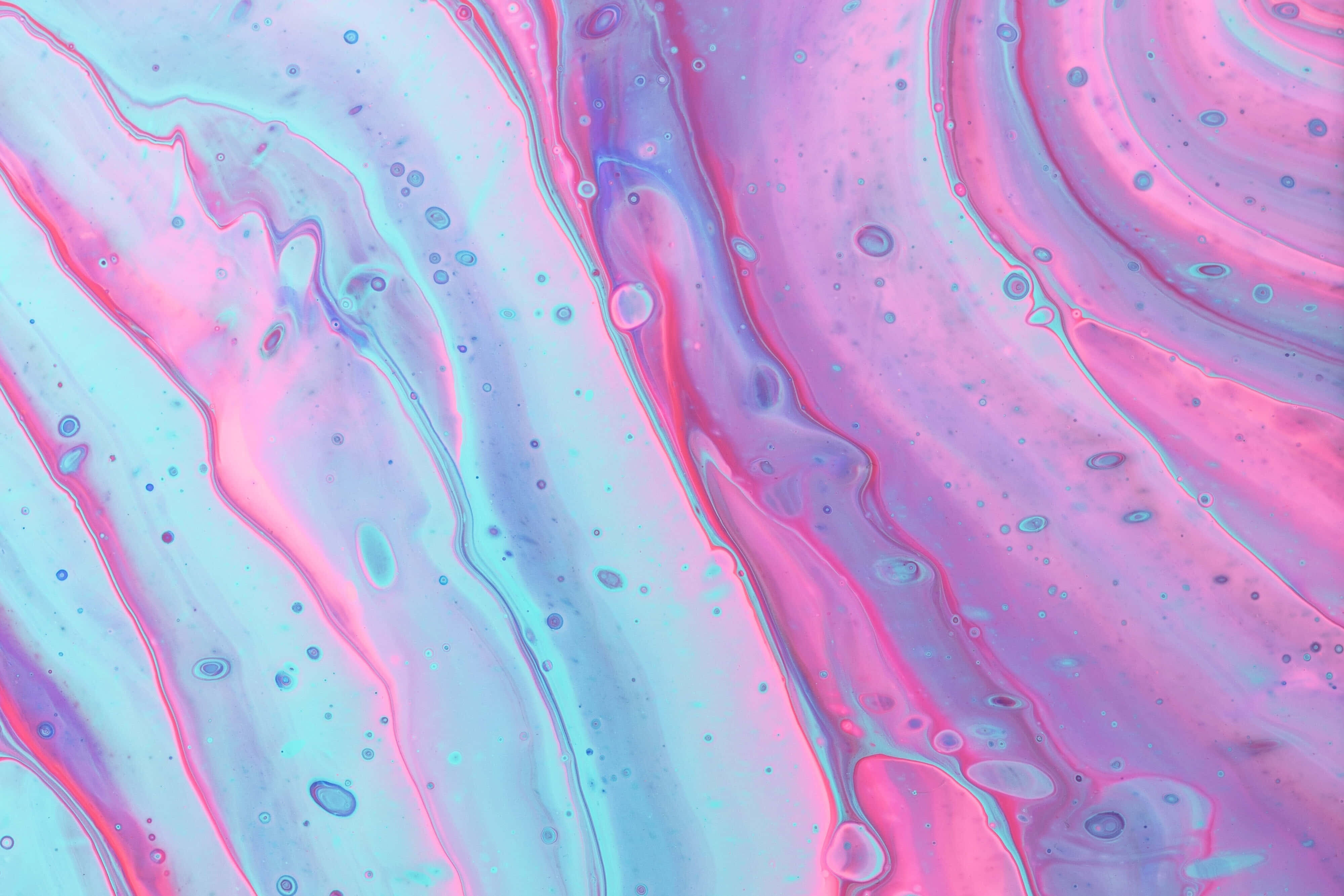 Blue iPad, pink, cyan, 4K Desktop Wallpaper