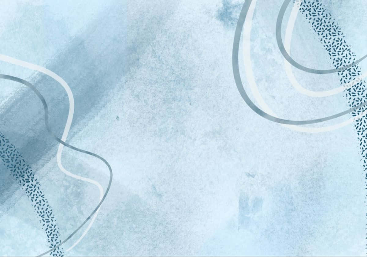 Blue iPad, watercolor wash, white curved lines, SD Desktop Wallpaper