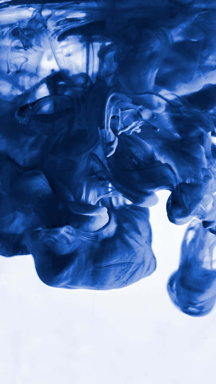 Blue iPhone XR, deep blue ink, bright white background, HD Phone Wallpaper