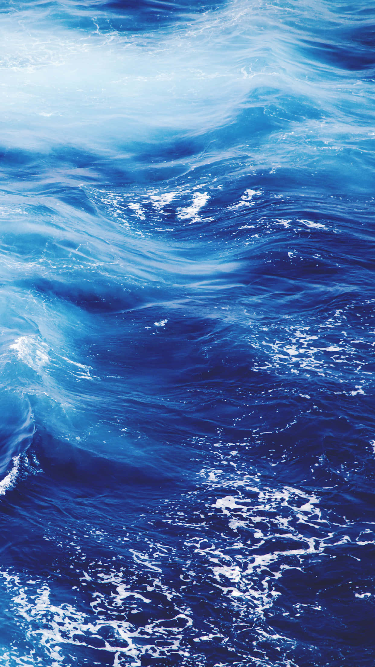 Blue iPhone XR, ocean waves, deep blue, Full HD Phone Wallpaper