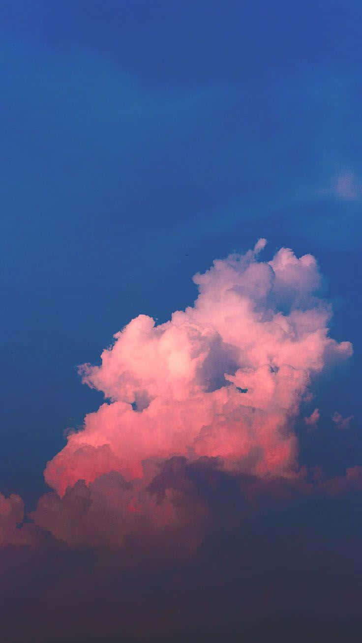 Blue iPhone XR, pink and orange hues, deep blue twilight sky, HD Phone Wallpaper