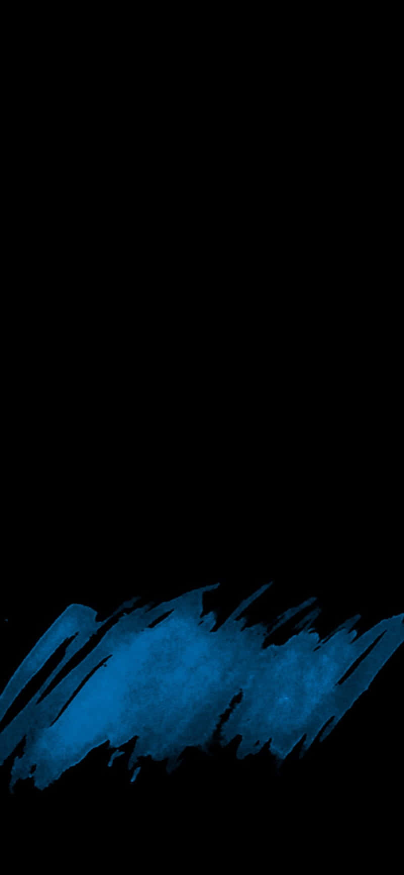Blue iPhone XR, blue brushstroke, stark black background, HD Phone Wallpaper