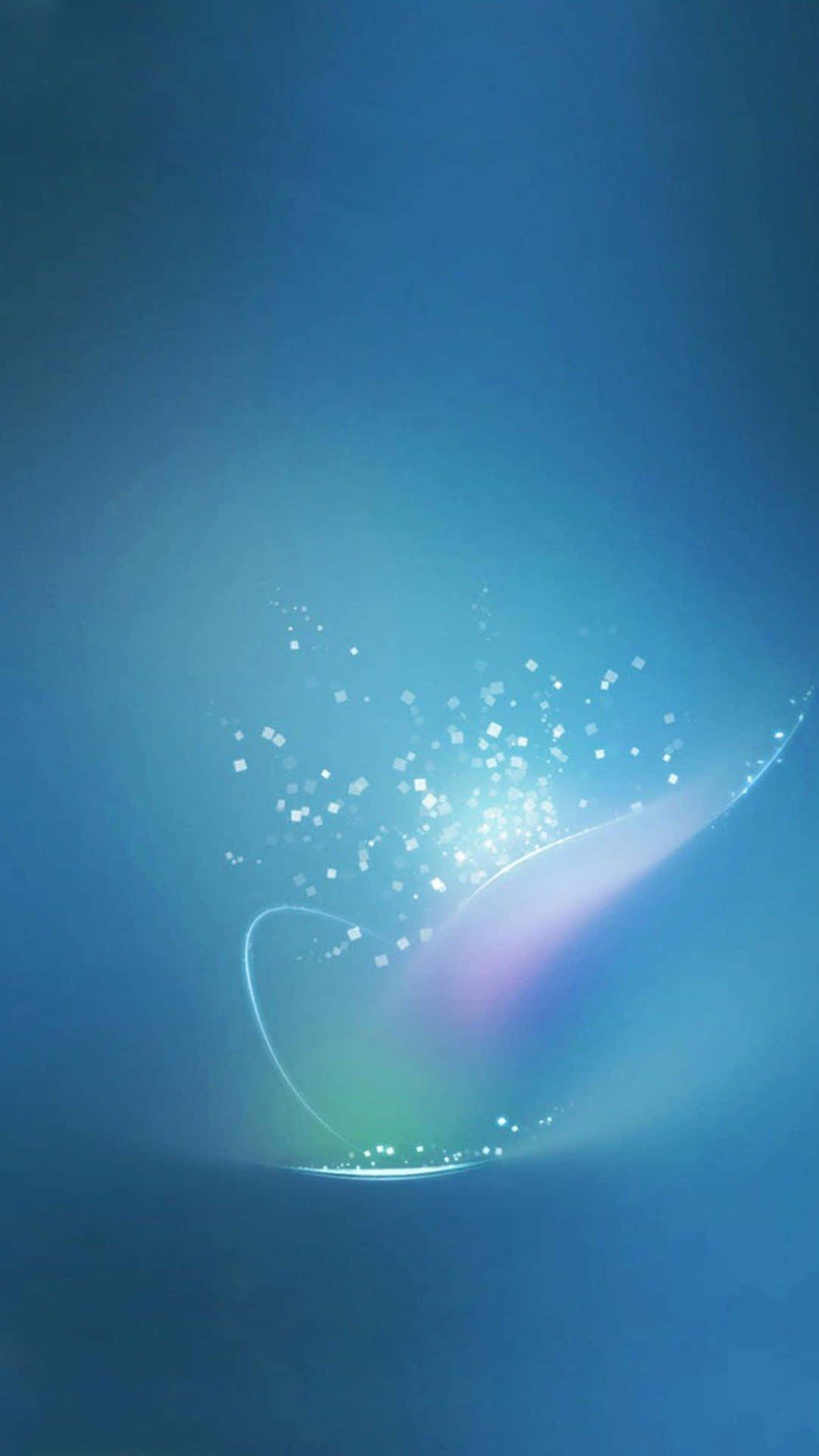 HD Abstract Blue Phone, glowing abstract swirl of light particles, curved beam, Full HD Phone Wallpaper