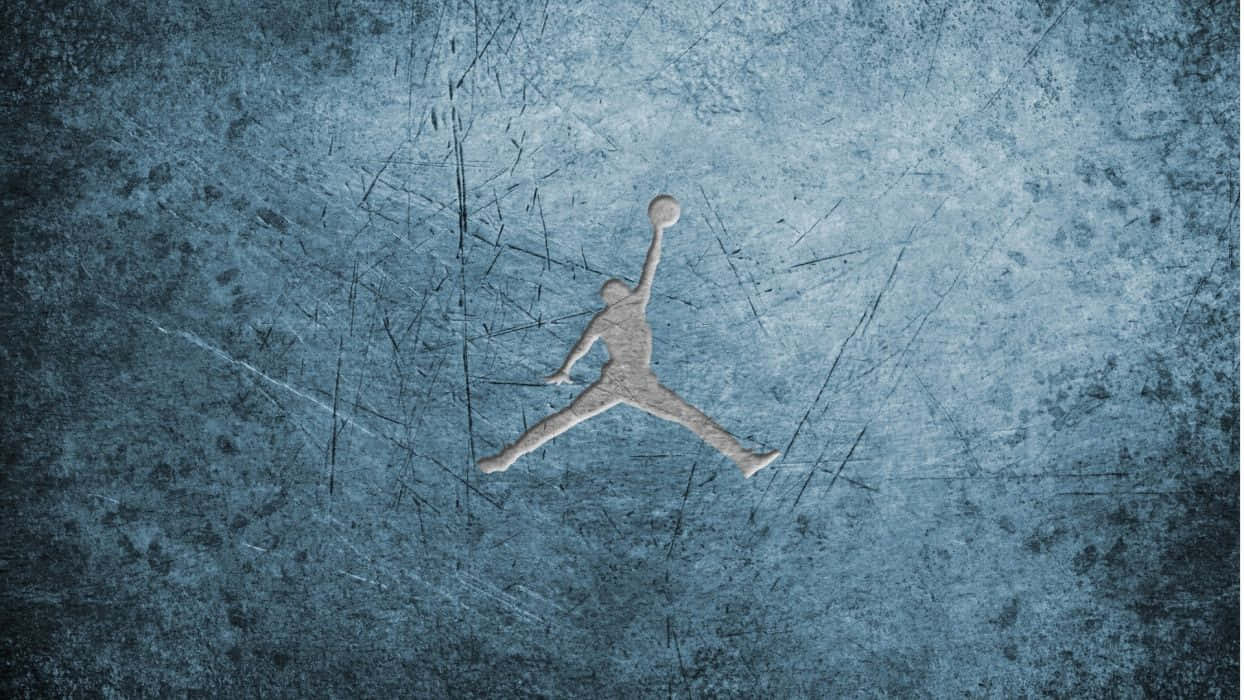 Jordan, Jordan logo, silver, SD Desktop Wallpaper