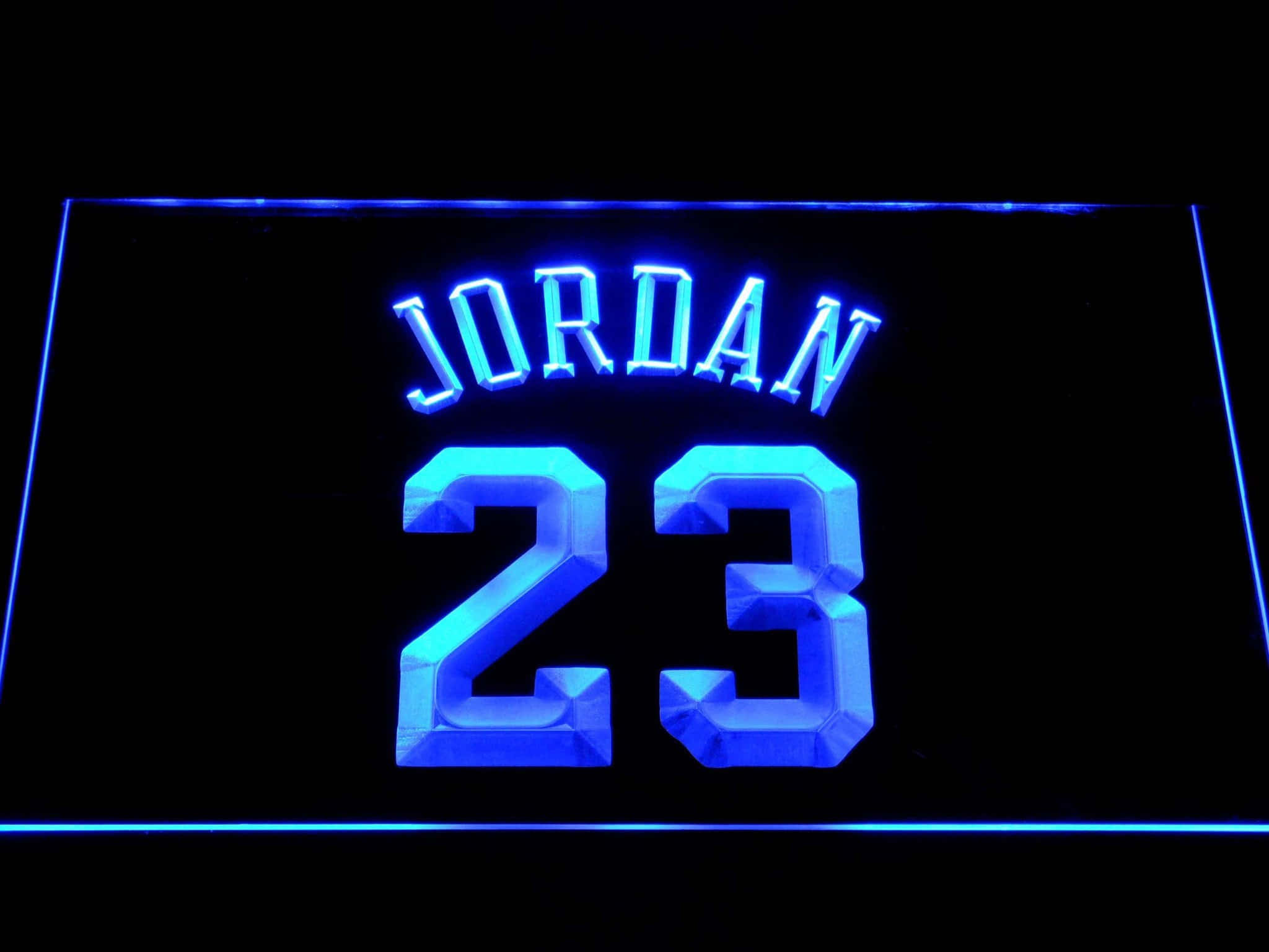 Blue Jordan, JORDAN, number 23, Full HD Desktop Wallpaper