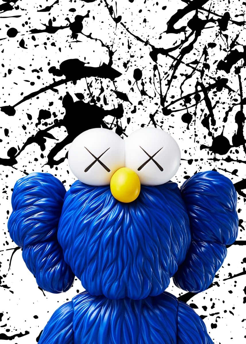 Blue Kaws, KAWS, X'd eyes, SD Phone Wallpaper