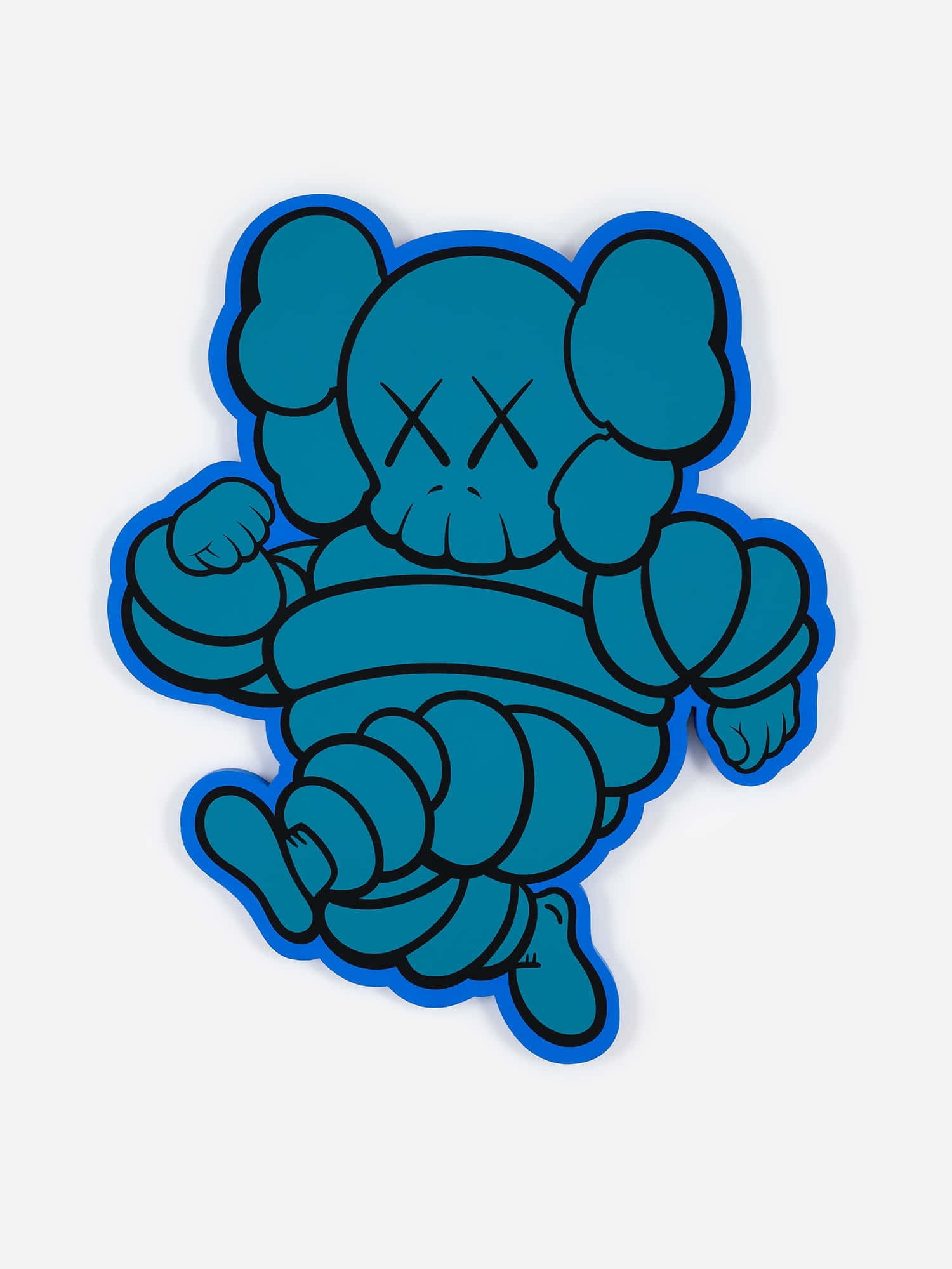 Blue Kaws, KAWS character, X eyes, Full HD Phone Wallpaper