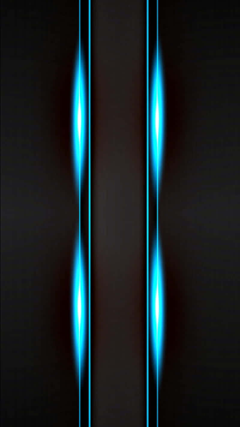 blue led, cyan light streaks, deep black background, HD Phone Wallpaper