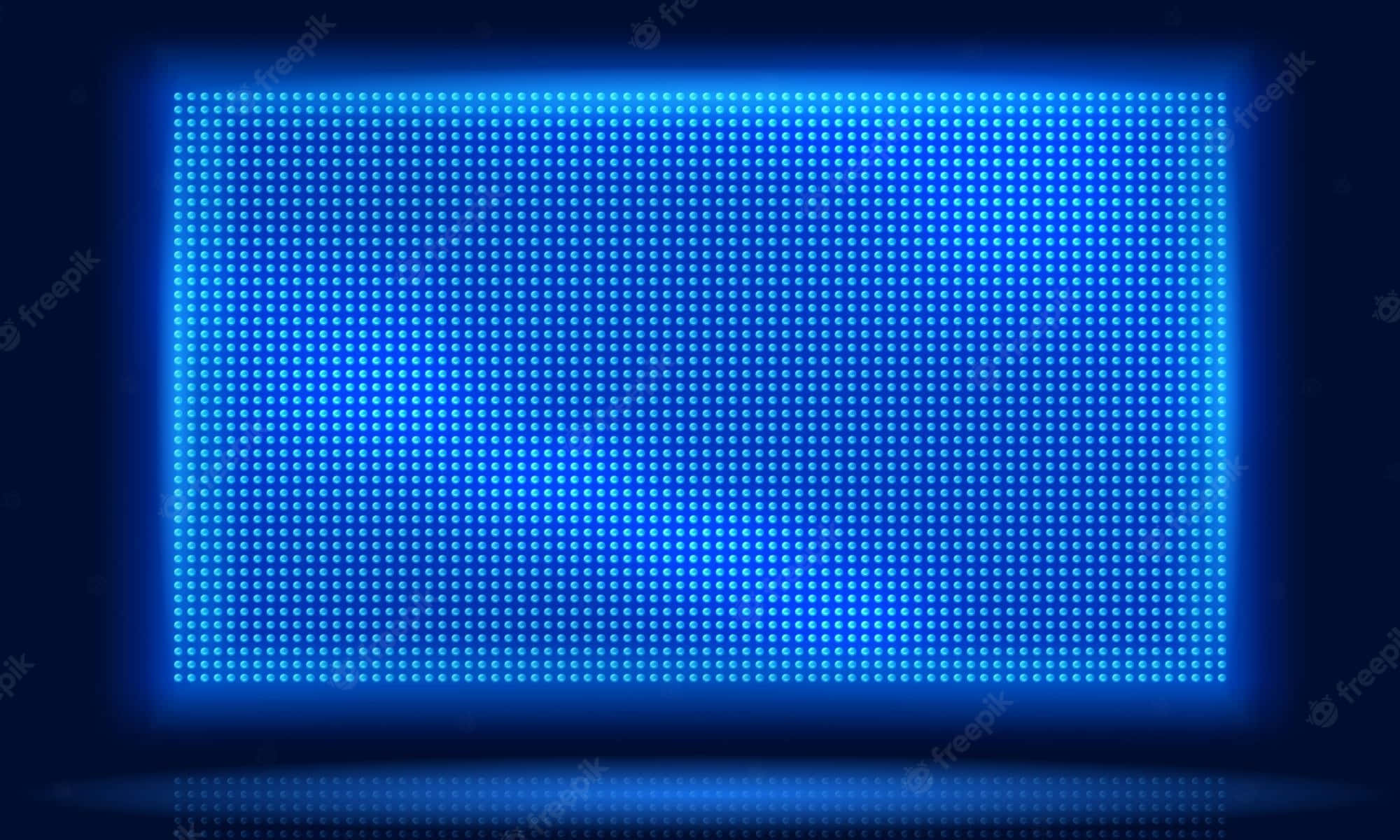 Blue Led, glowing blue LED screen, pixelated dots, Full HD Desktop Wallpaper