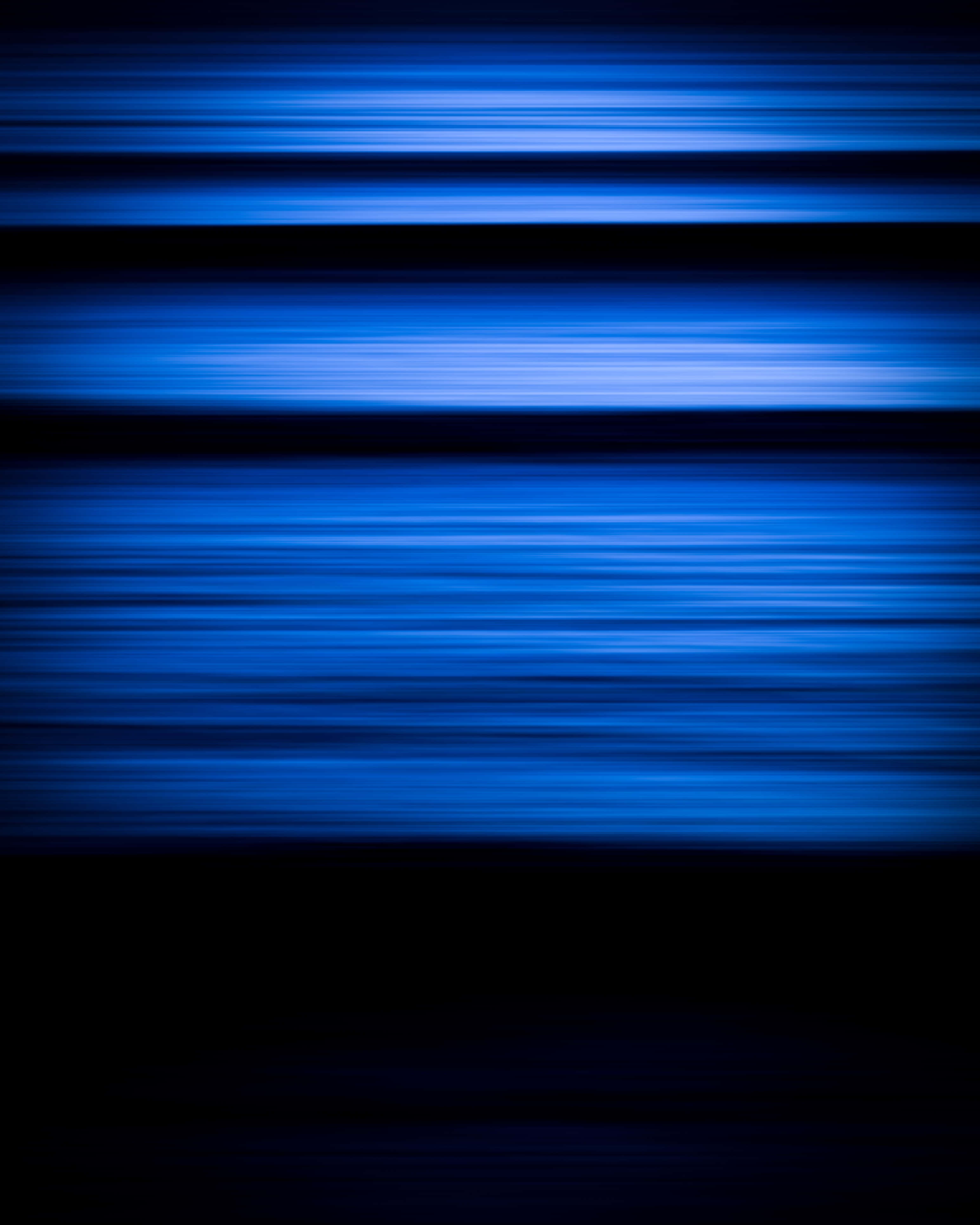 electric blue, deep black, horizontal streaks, 4K Phone Wallpaper