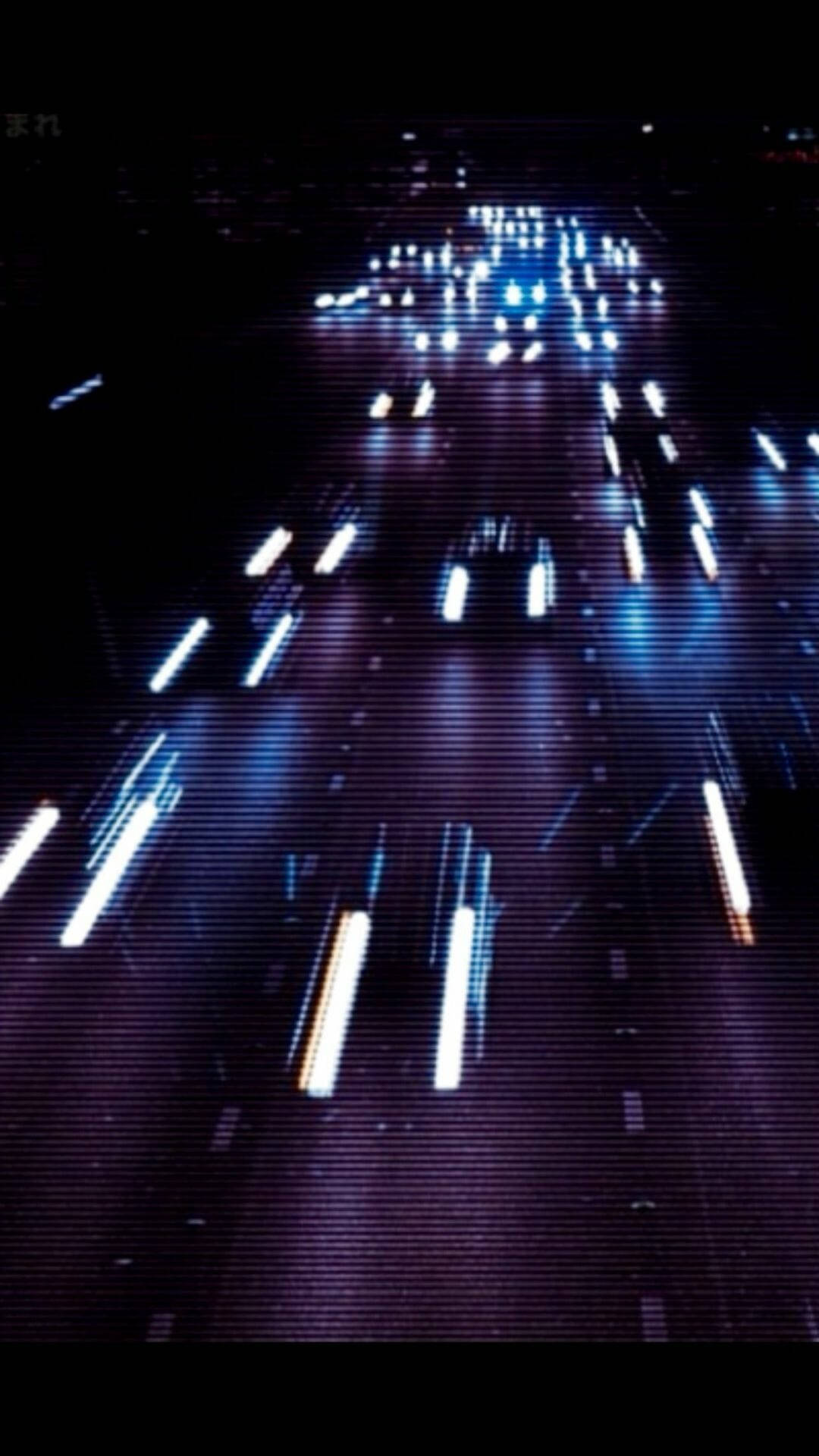 Blue Lights Aesthetic Grunge iPhone, night drive, dark highway, Full HD Phone Wallpaper