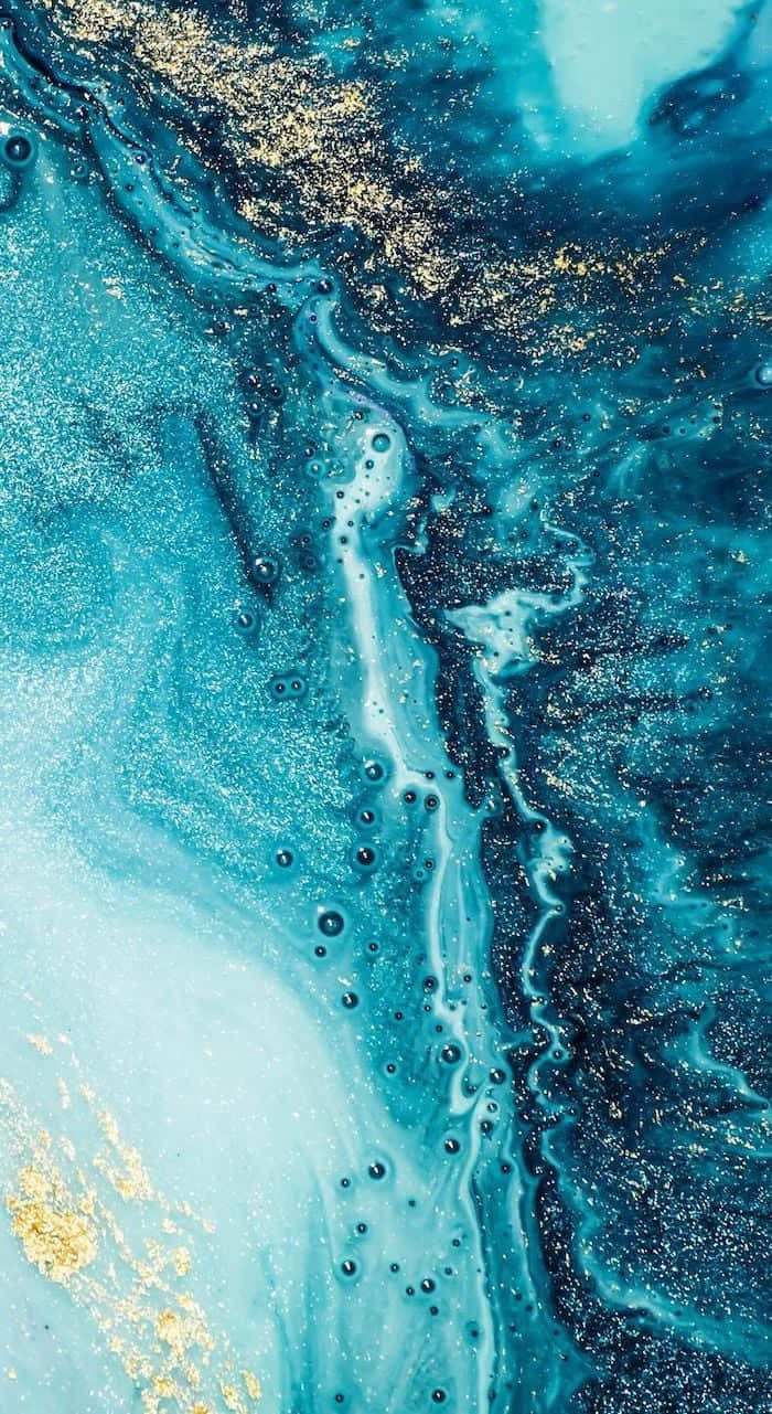 blue, iPhone, glitter, HD Phone Wallpaper