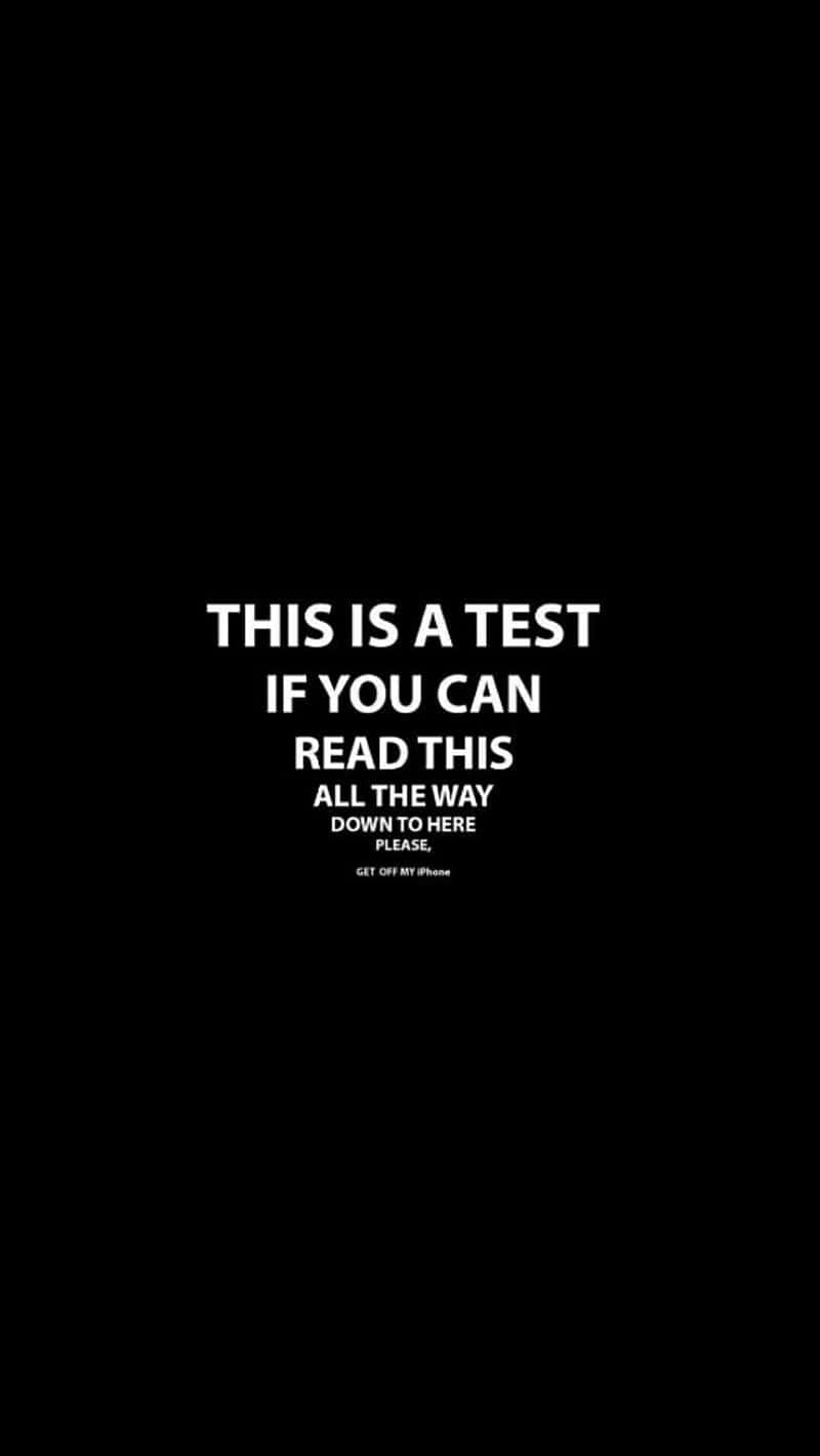 iPhone, black background, Bold white text, HD Phone Wallpaper