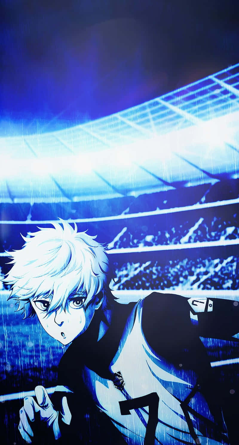 Blue Lock, anime soccer player, white hair, HD Phone Wallpaper
