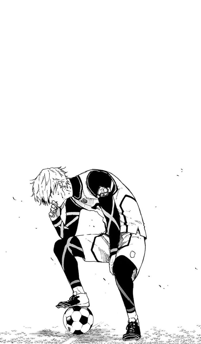 Blue Lock, manga-style, soccer player, SD Phone Wallpaper