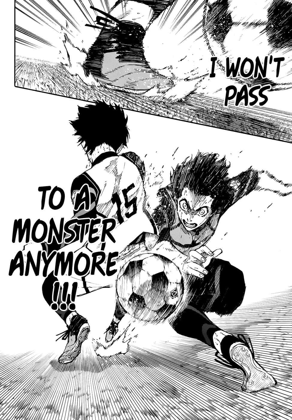 Blue Lock Manga, jersey 15, soccer player, HD Phone Wallpaper