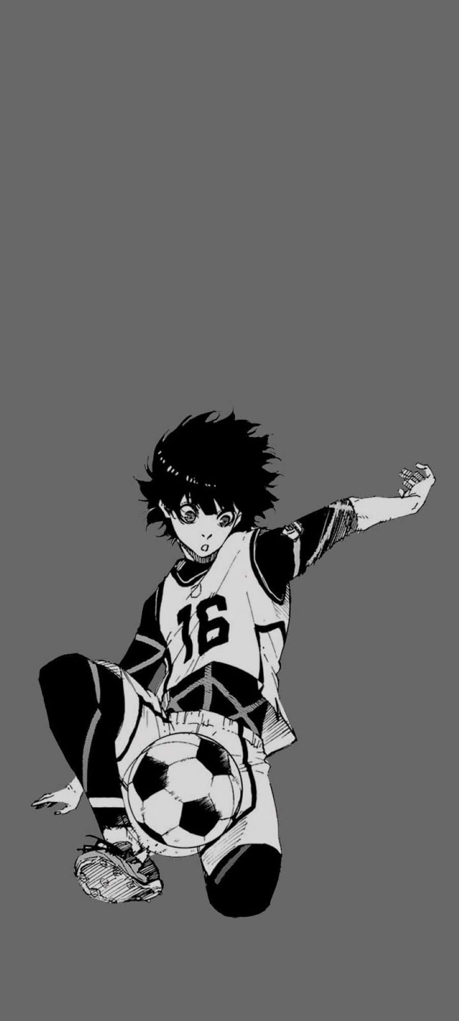 Blue Lock Manga, soccer player, jersey number 16, Full HD Phone Wallpaper